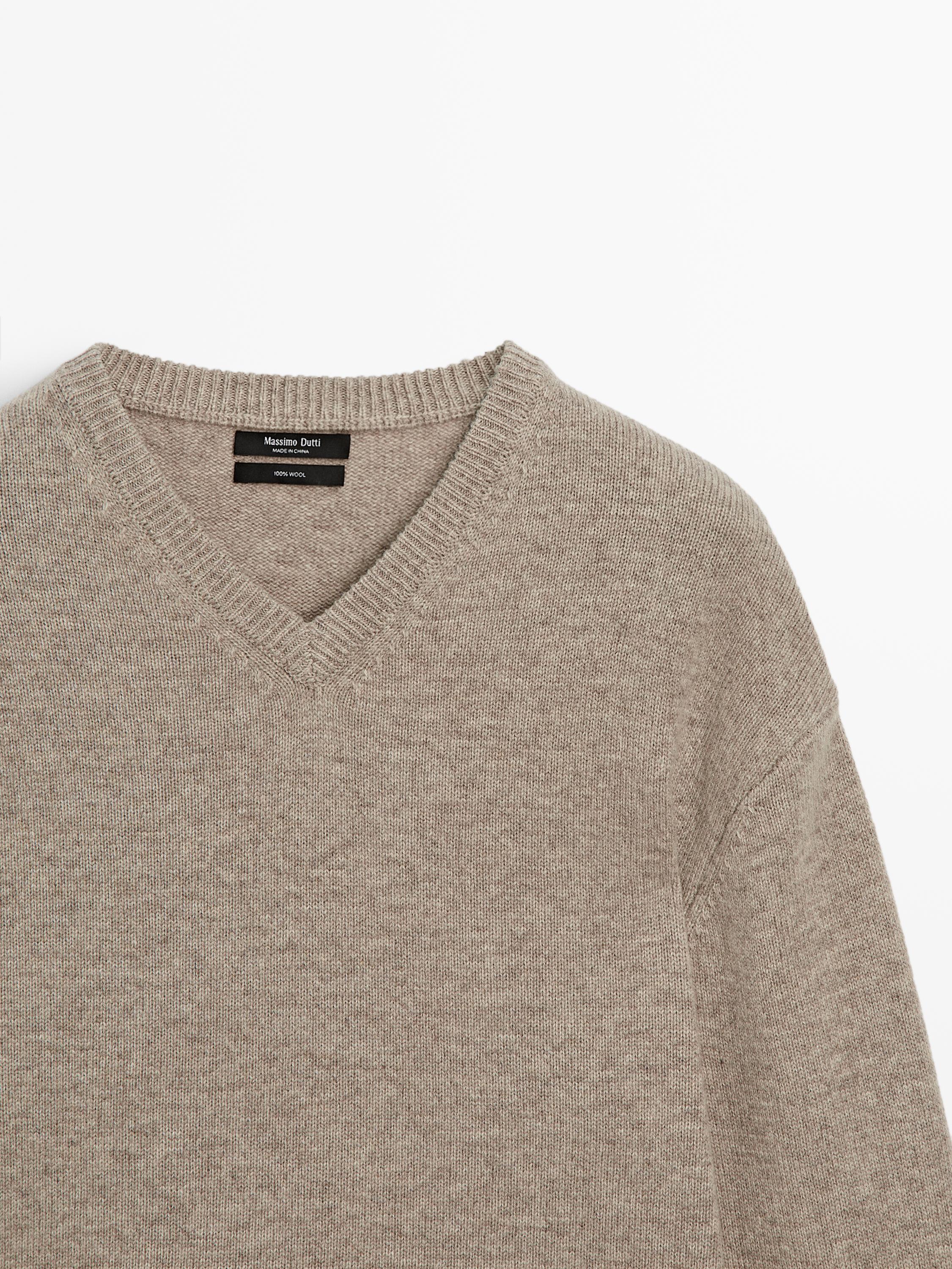 100% wool knit sweater