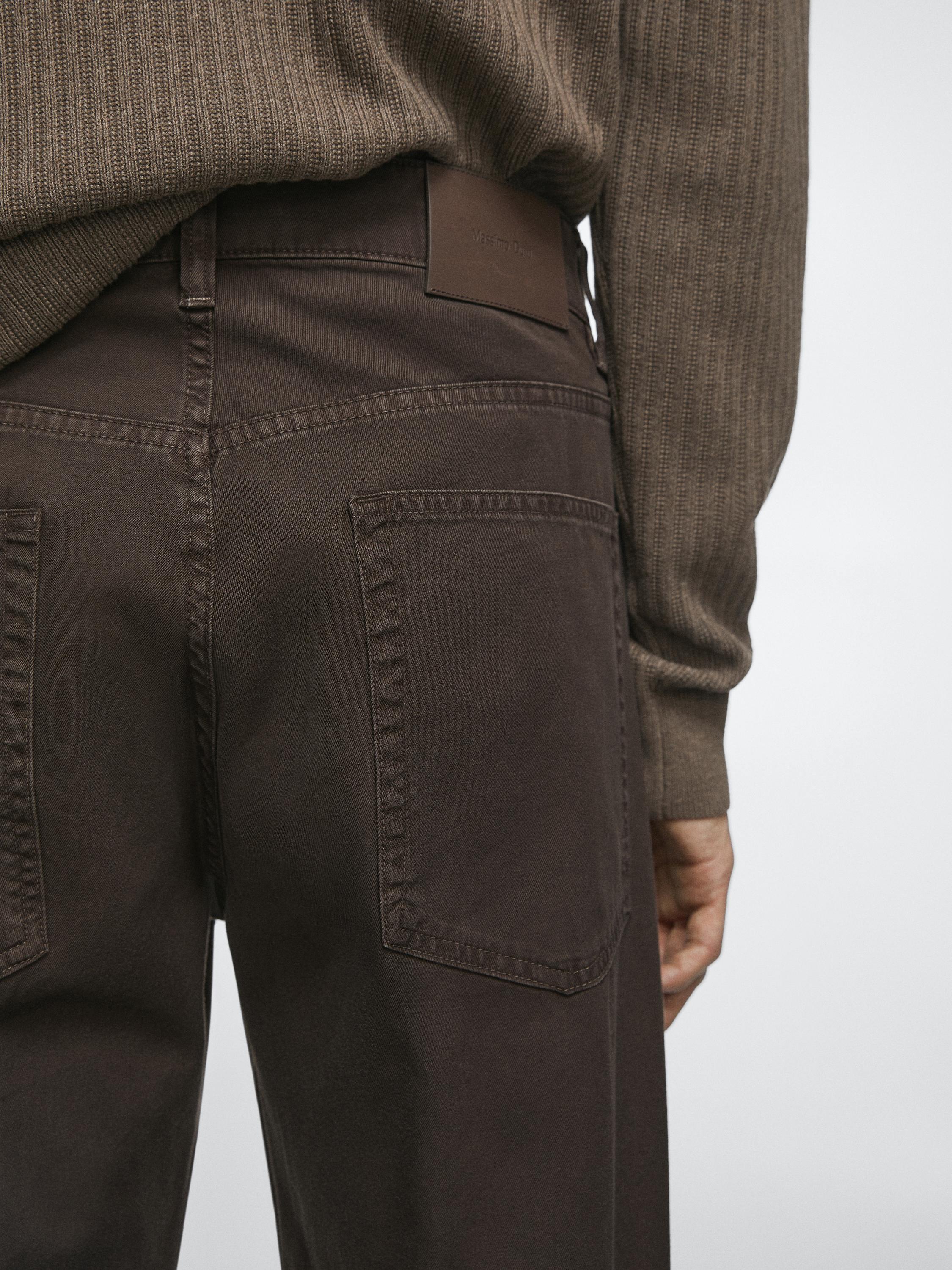 Relaxed-fit jeans — BROWN