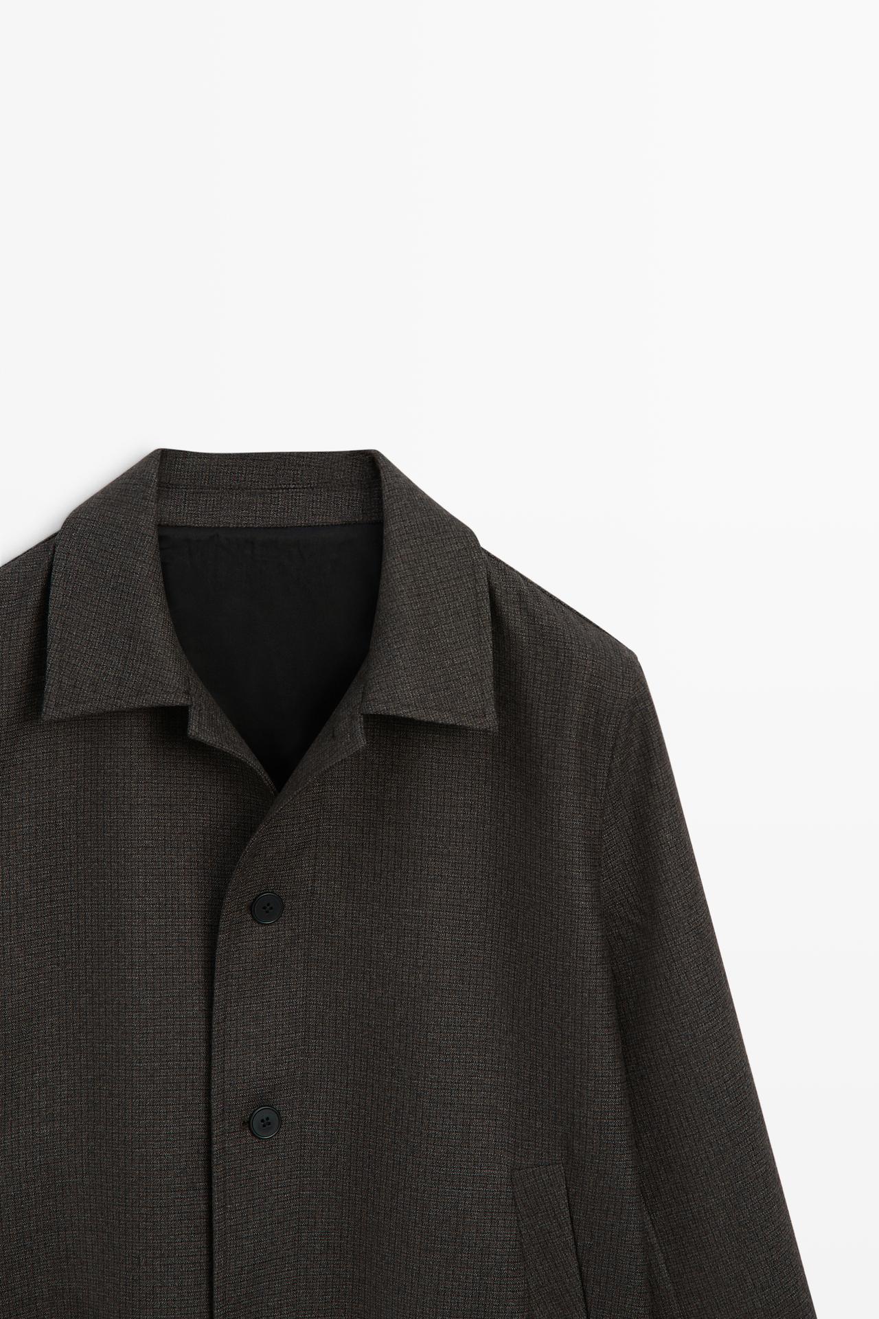 Flannel bomber jacket — BROWN
