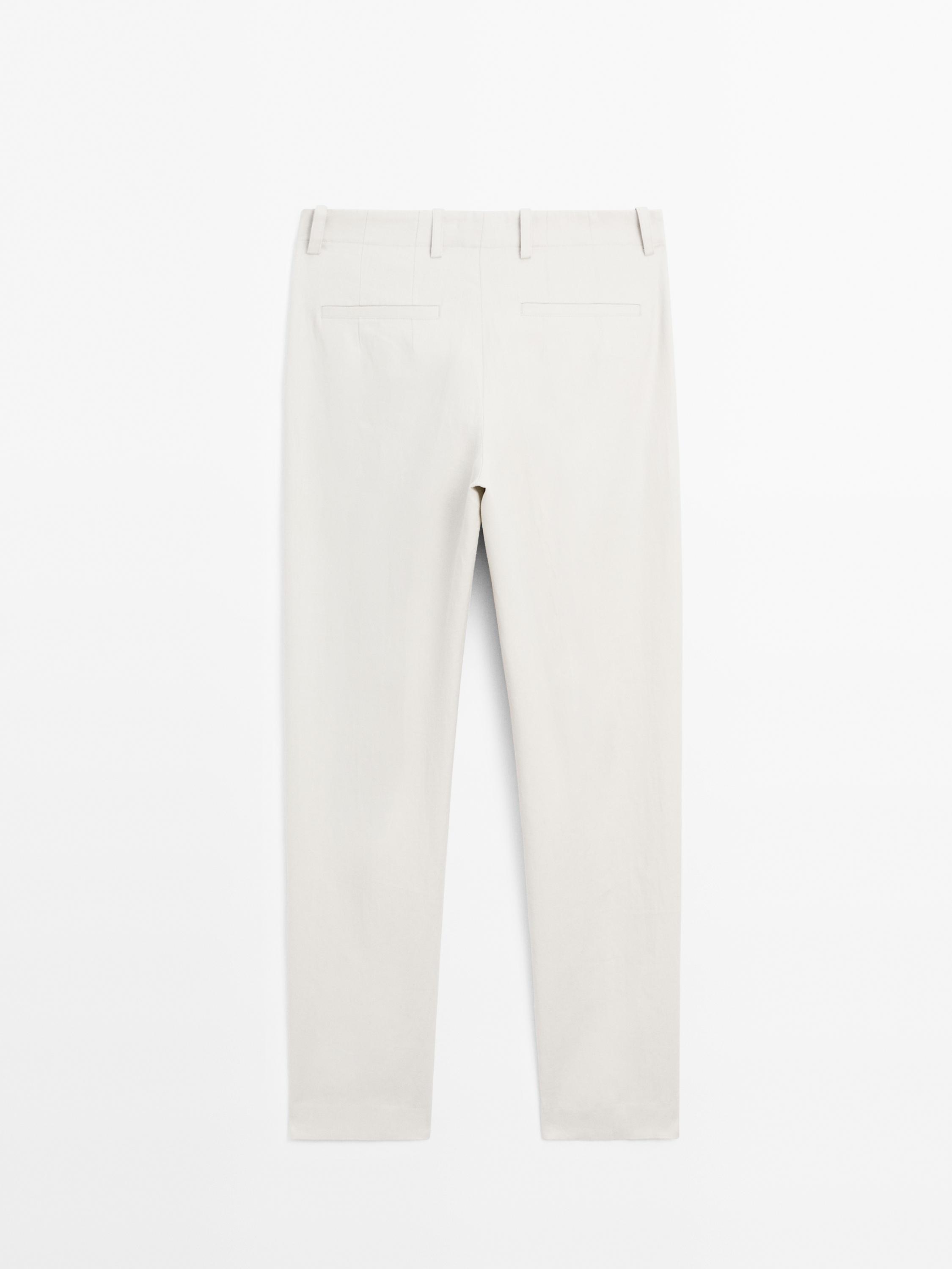 Pantaloni 100% lino
