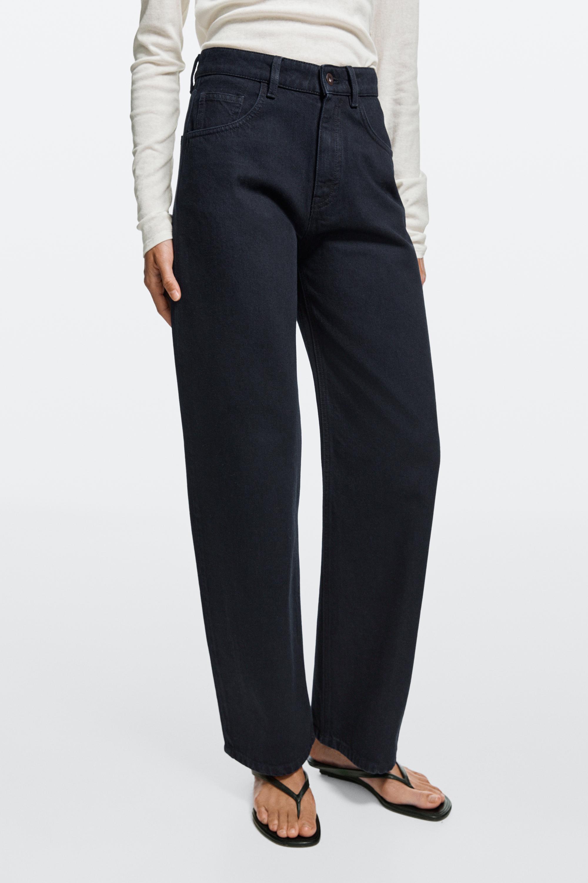 High-waist barrel fit jeans