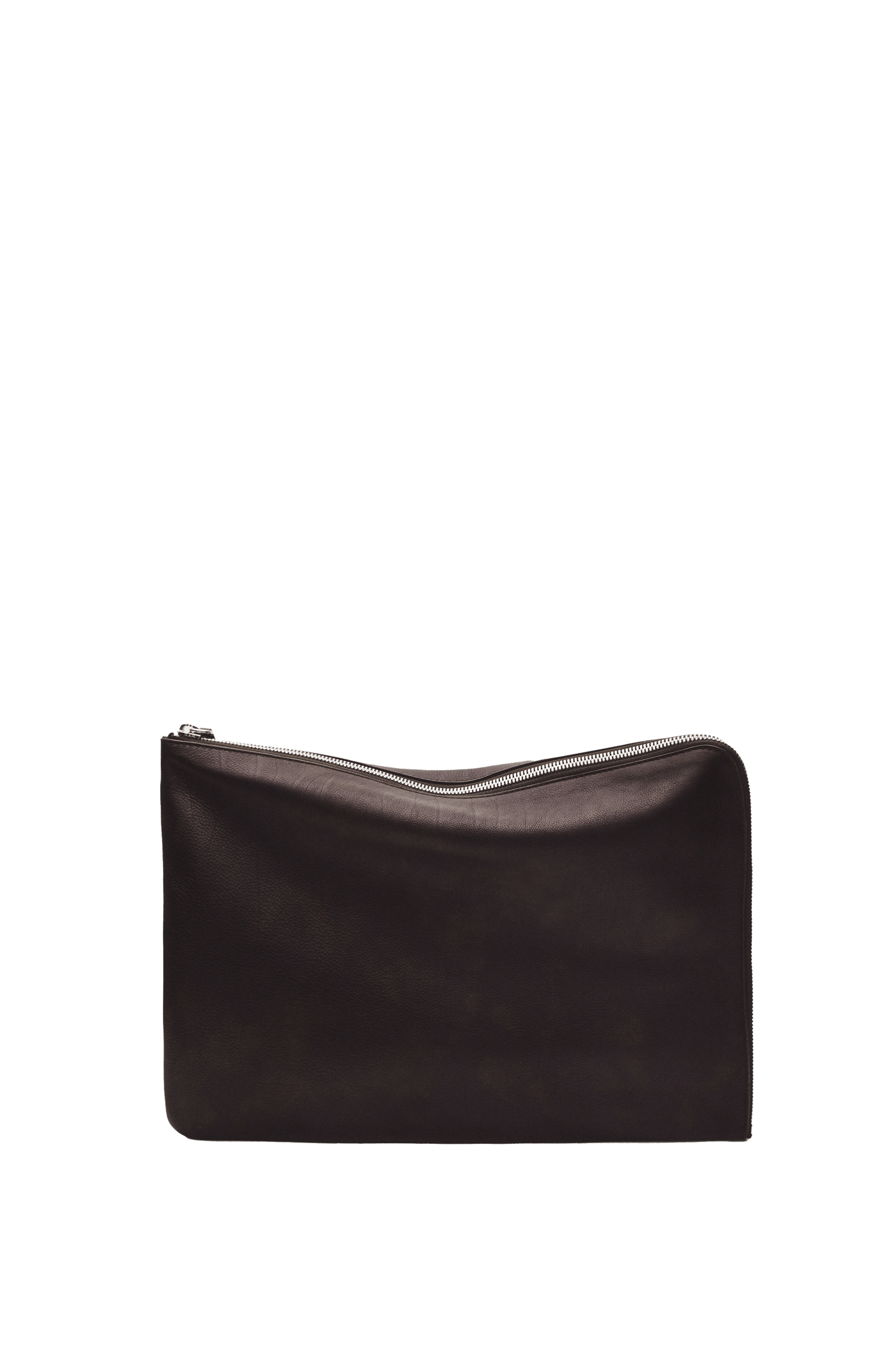 Large nappa leather laptop case