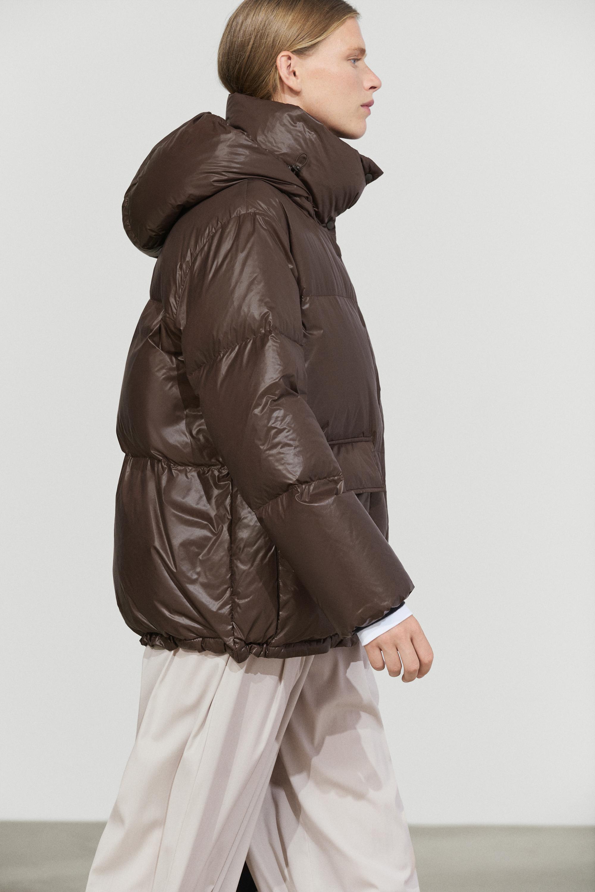 Stand-up collar down jacket