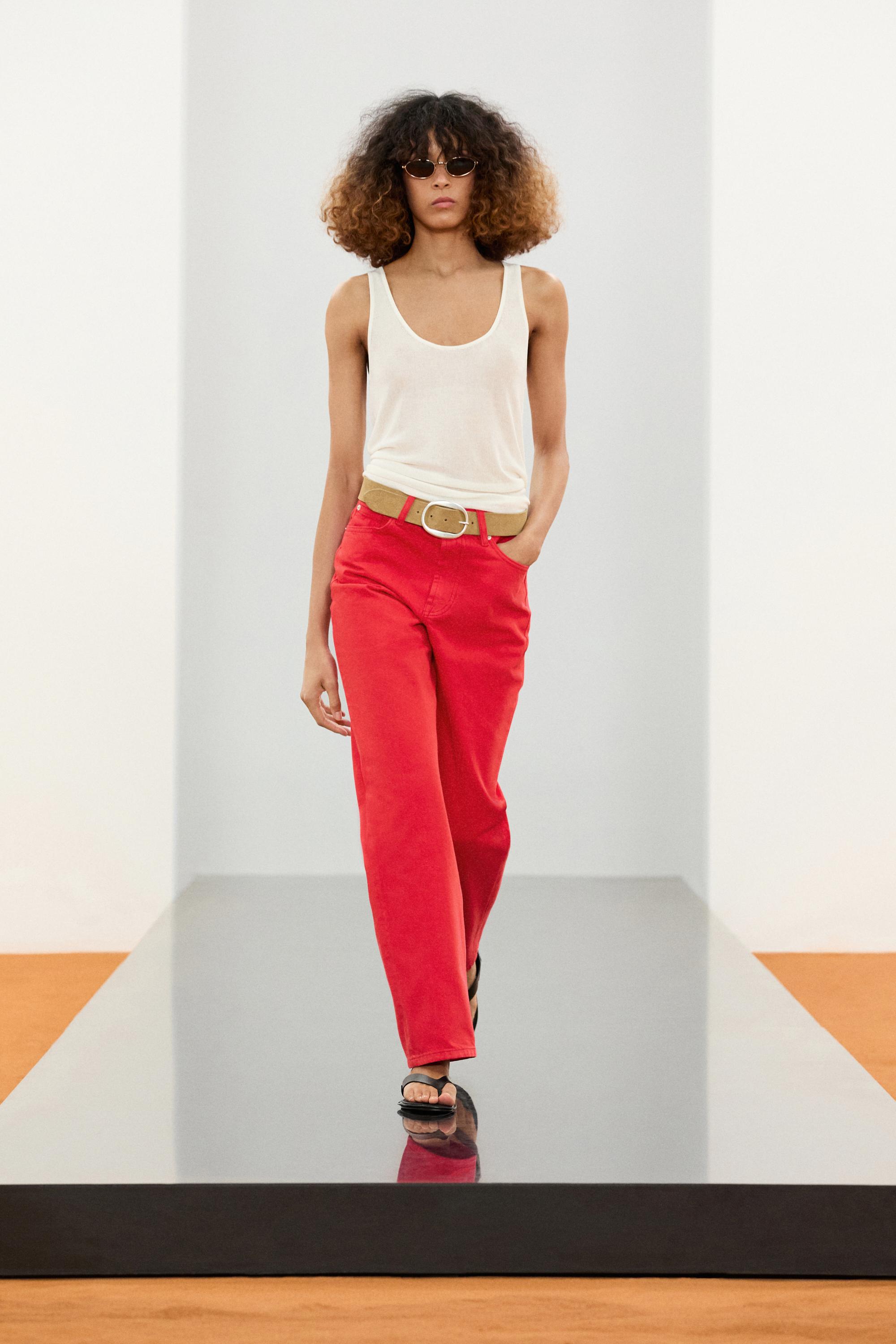 100% linen strappy top — Off white