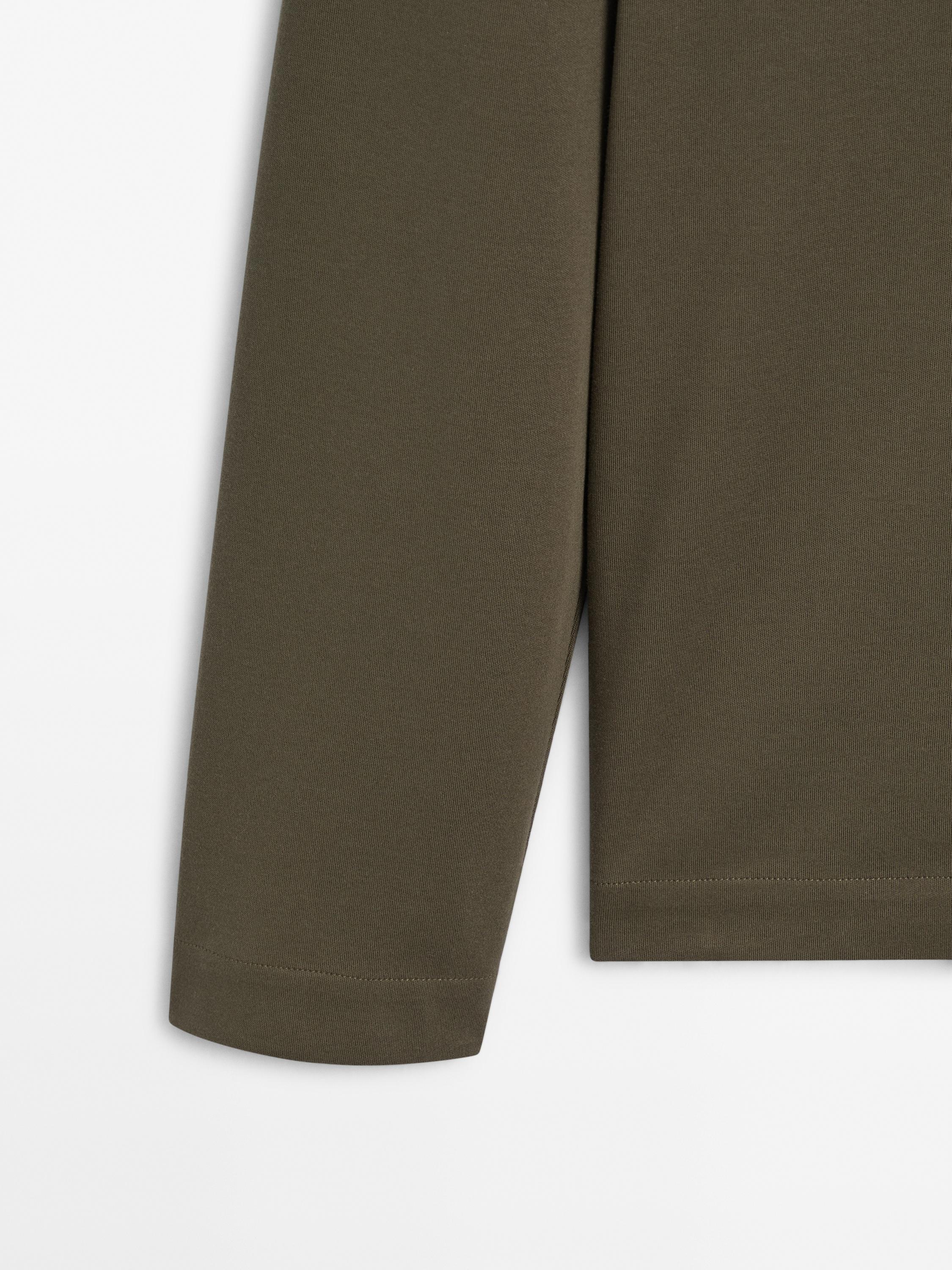 Long sleeve polo sweater