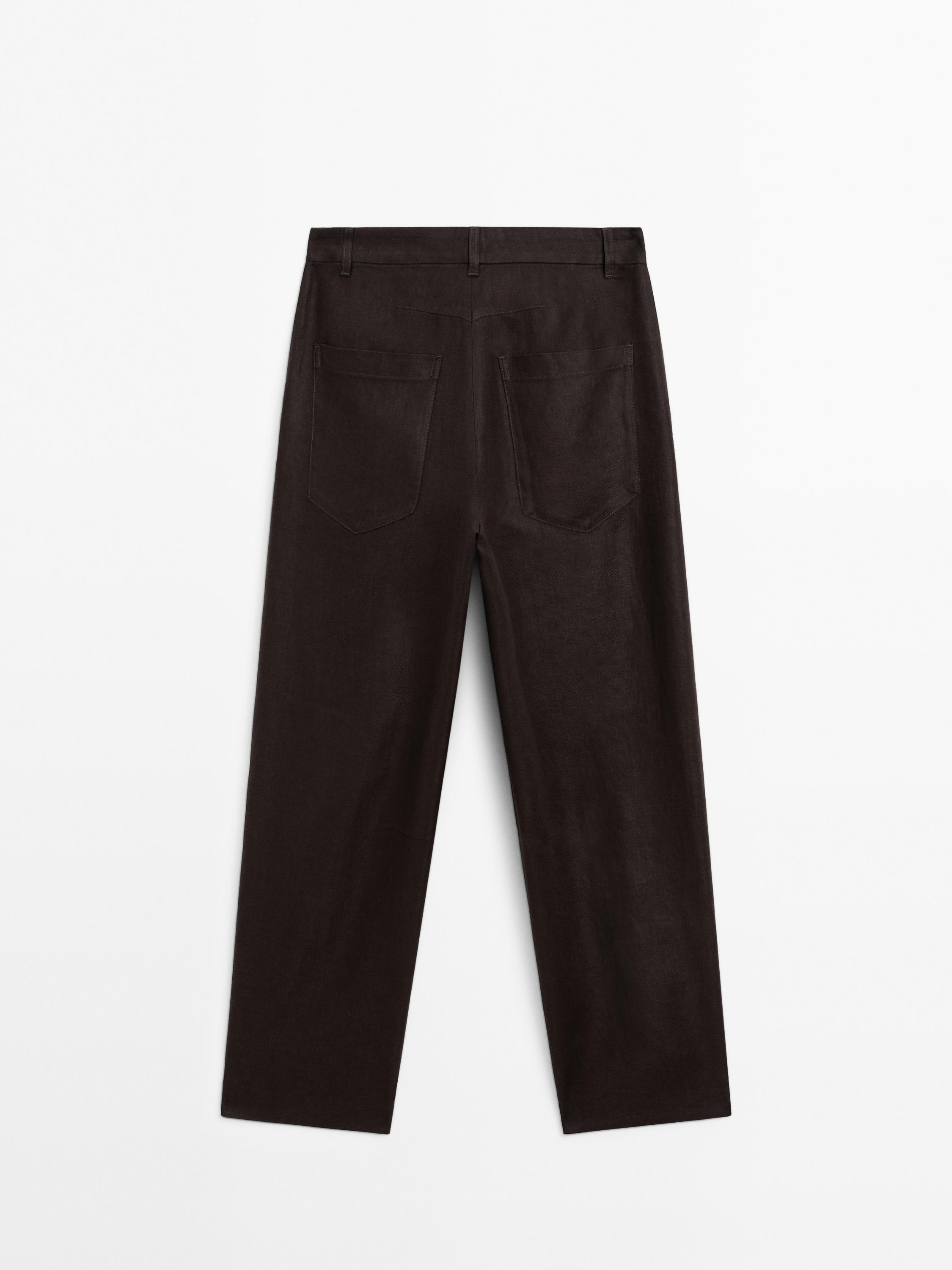 Pantalón fluido 100% lino