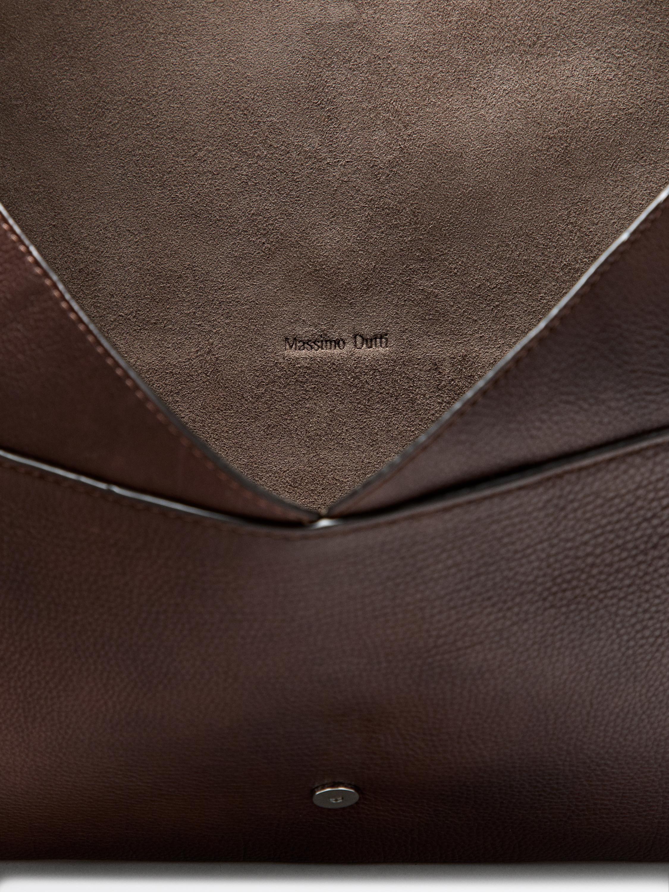 Nappa leather laptop case