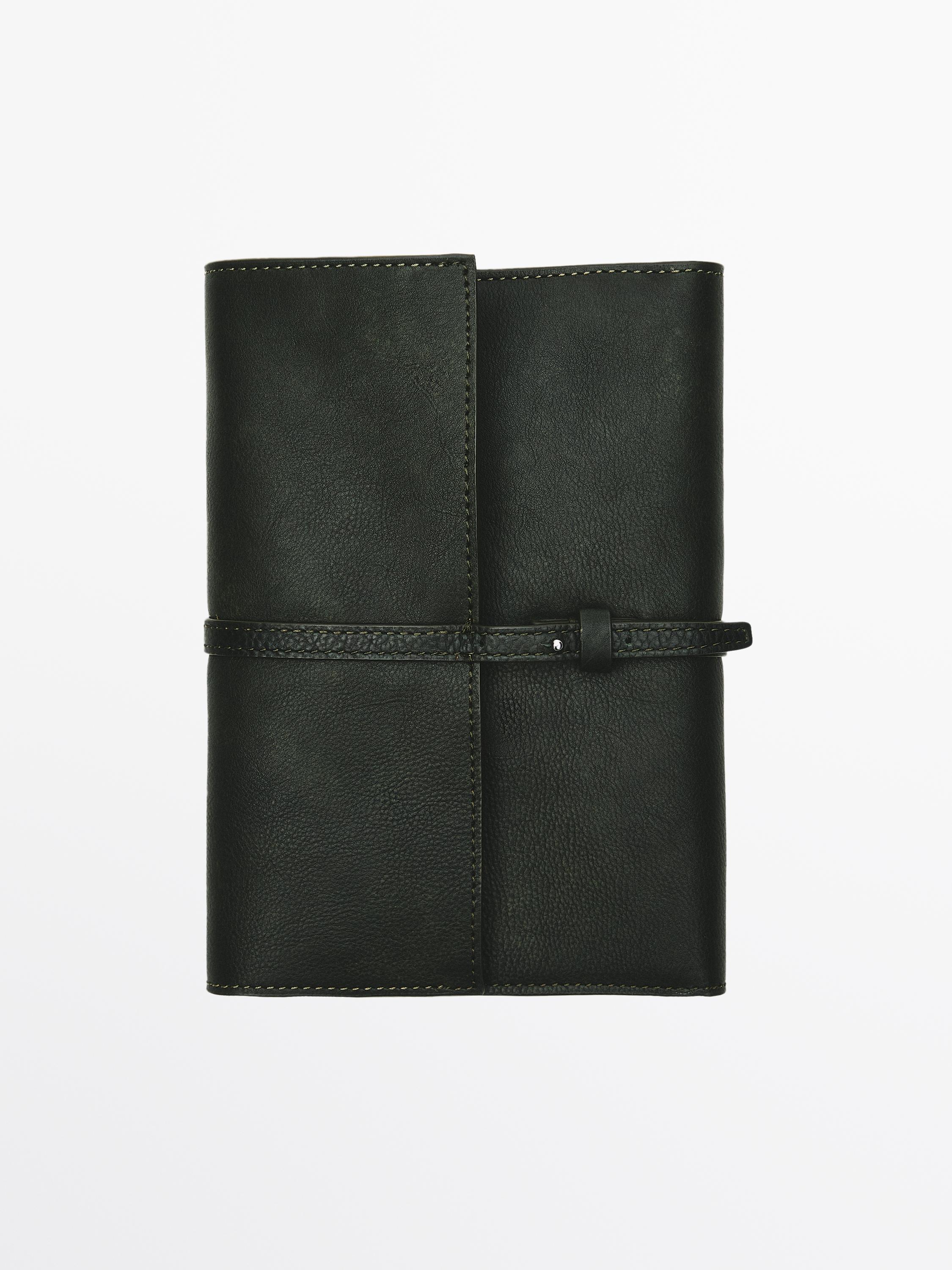 Nappa leather travel case — GREEN