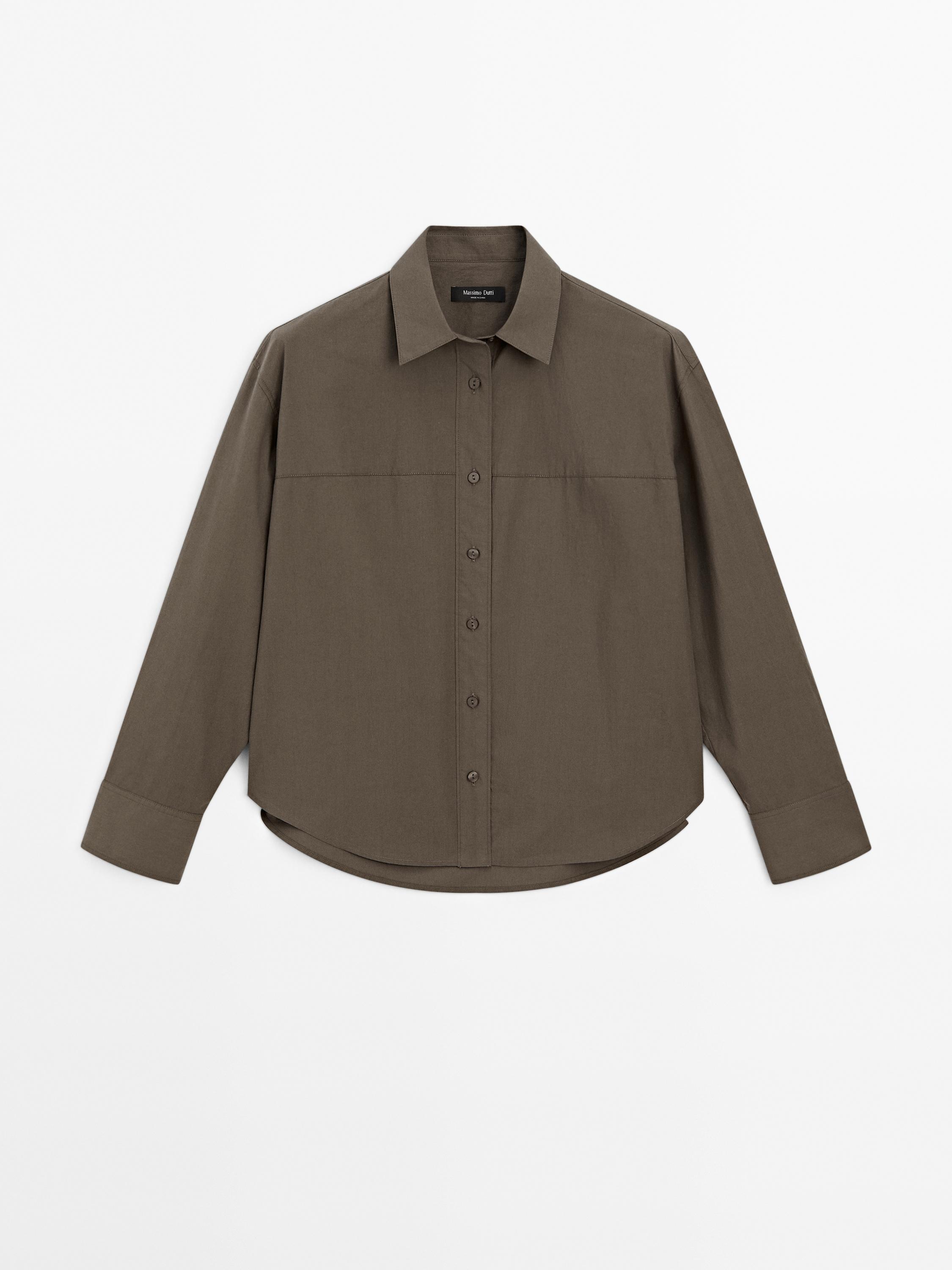Chemisier 100 % coton couture apparente