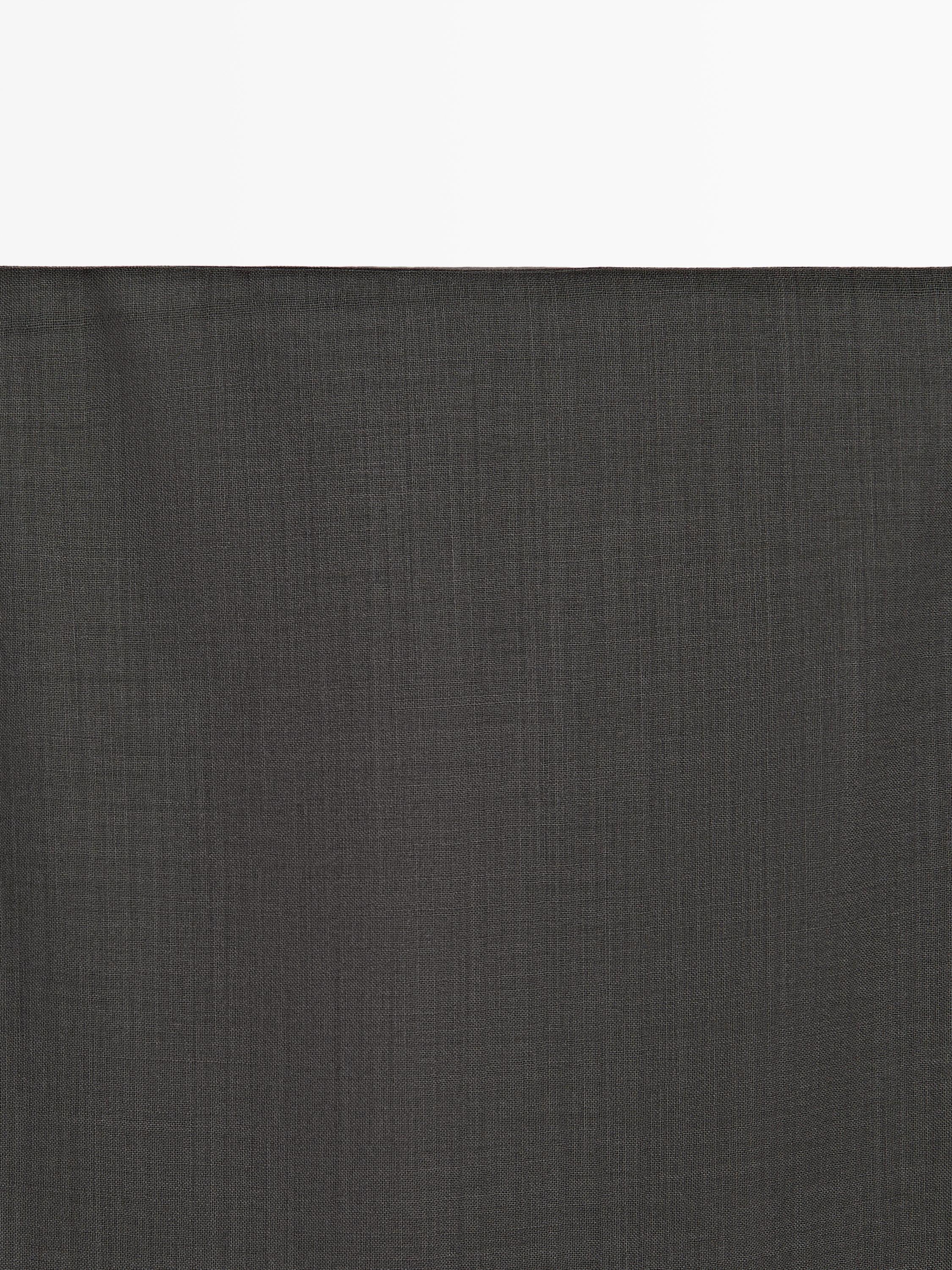 Straight midi skirt with sheer detail - STUDIO — GREY