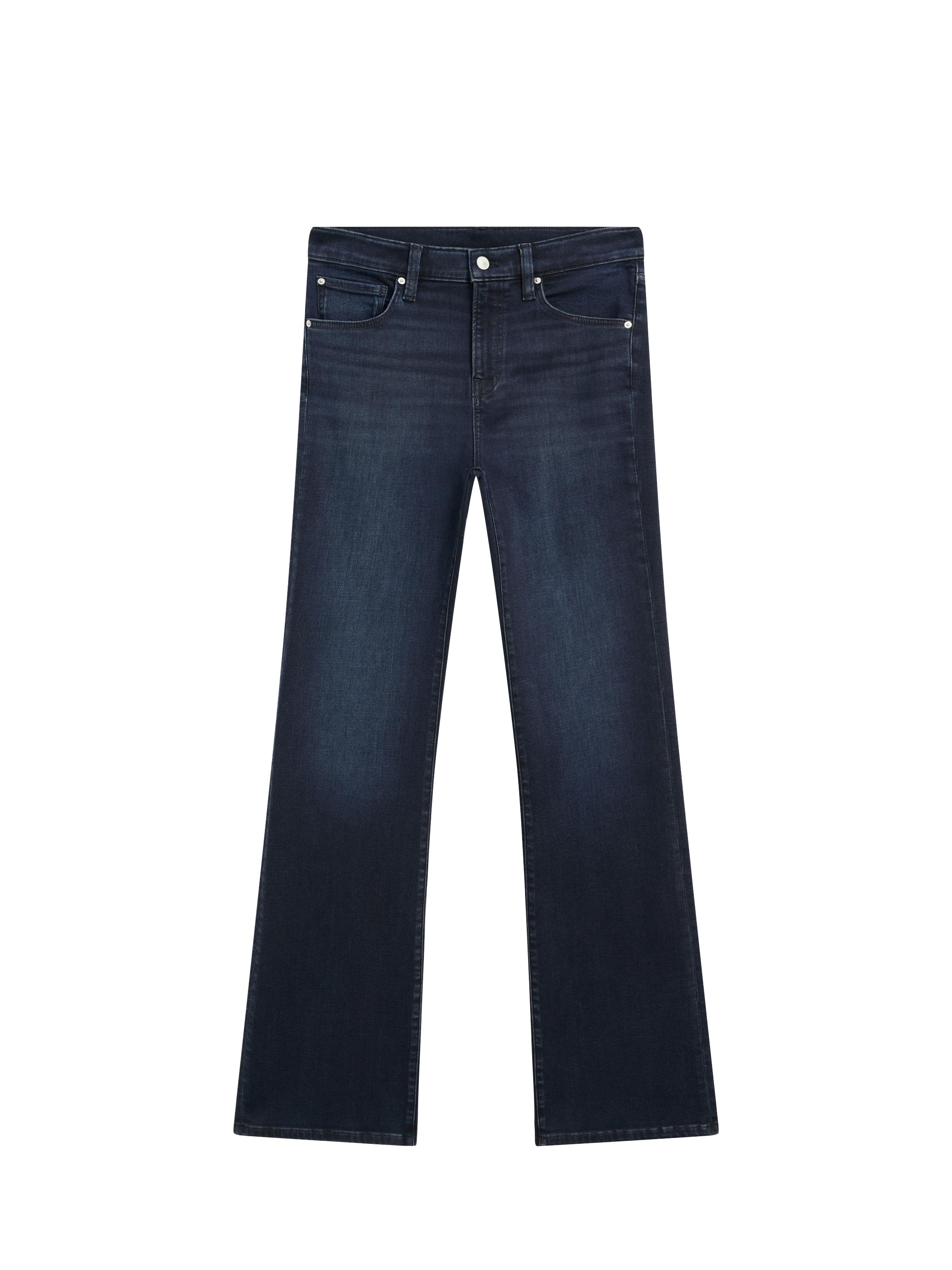 High-waist skinny flared jeans