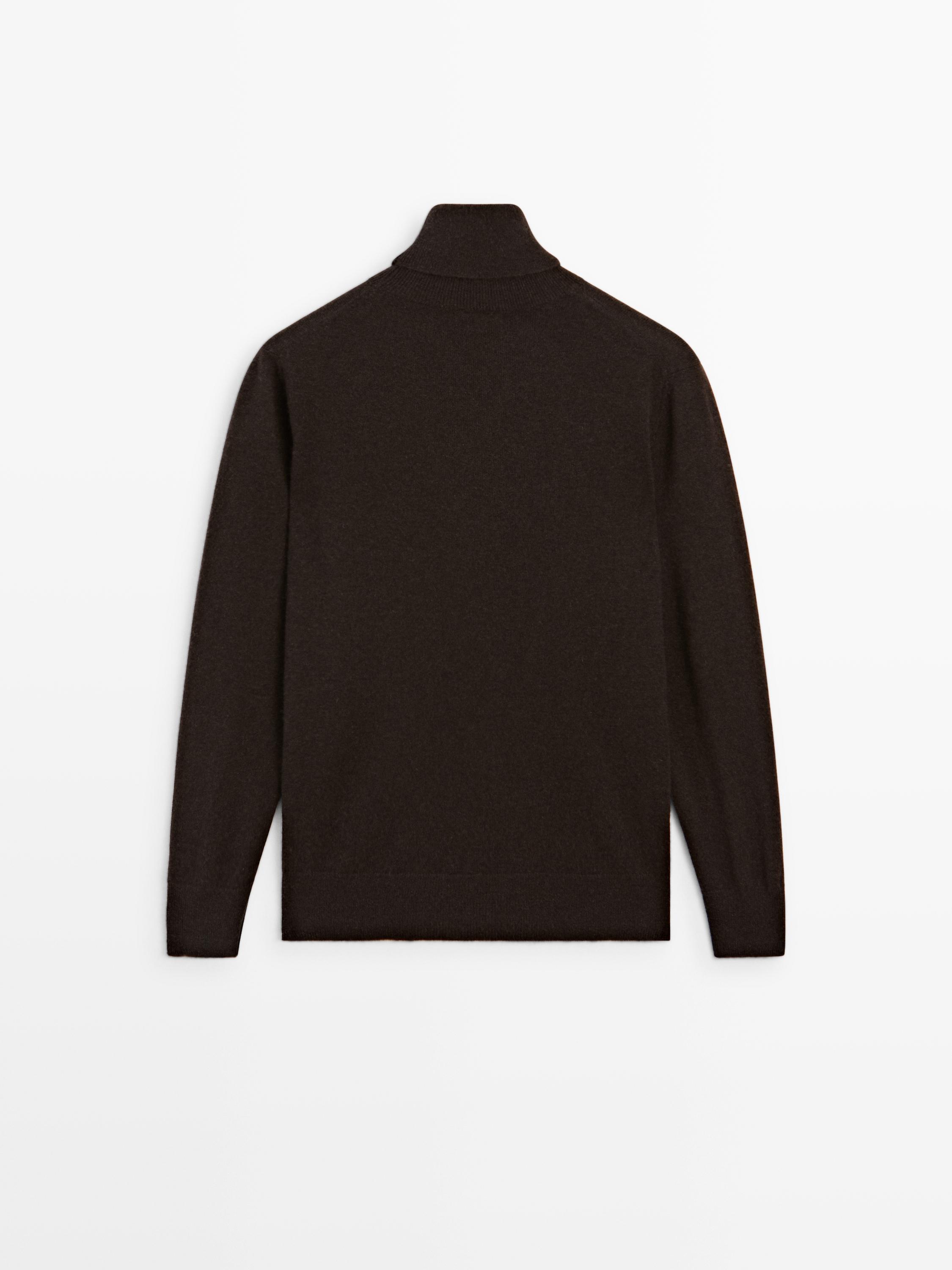 Knit 100% cashmere turtleneck sweater