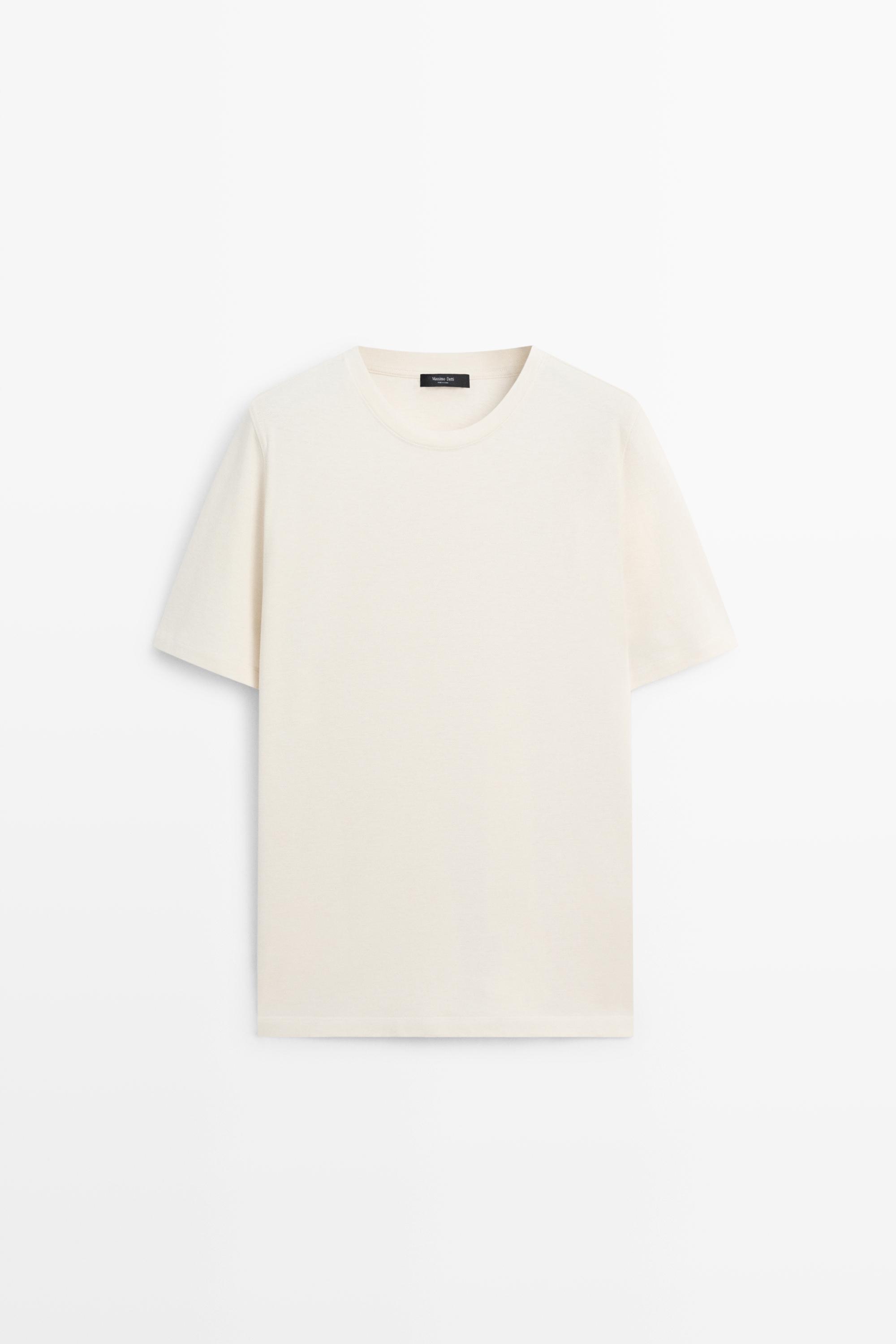 T-shirt à manches courtes en coton mélangé