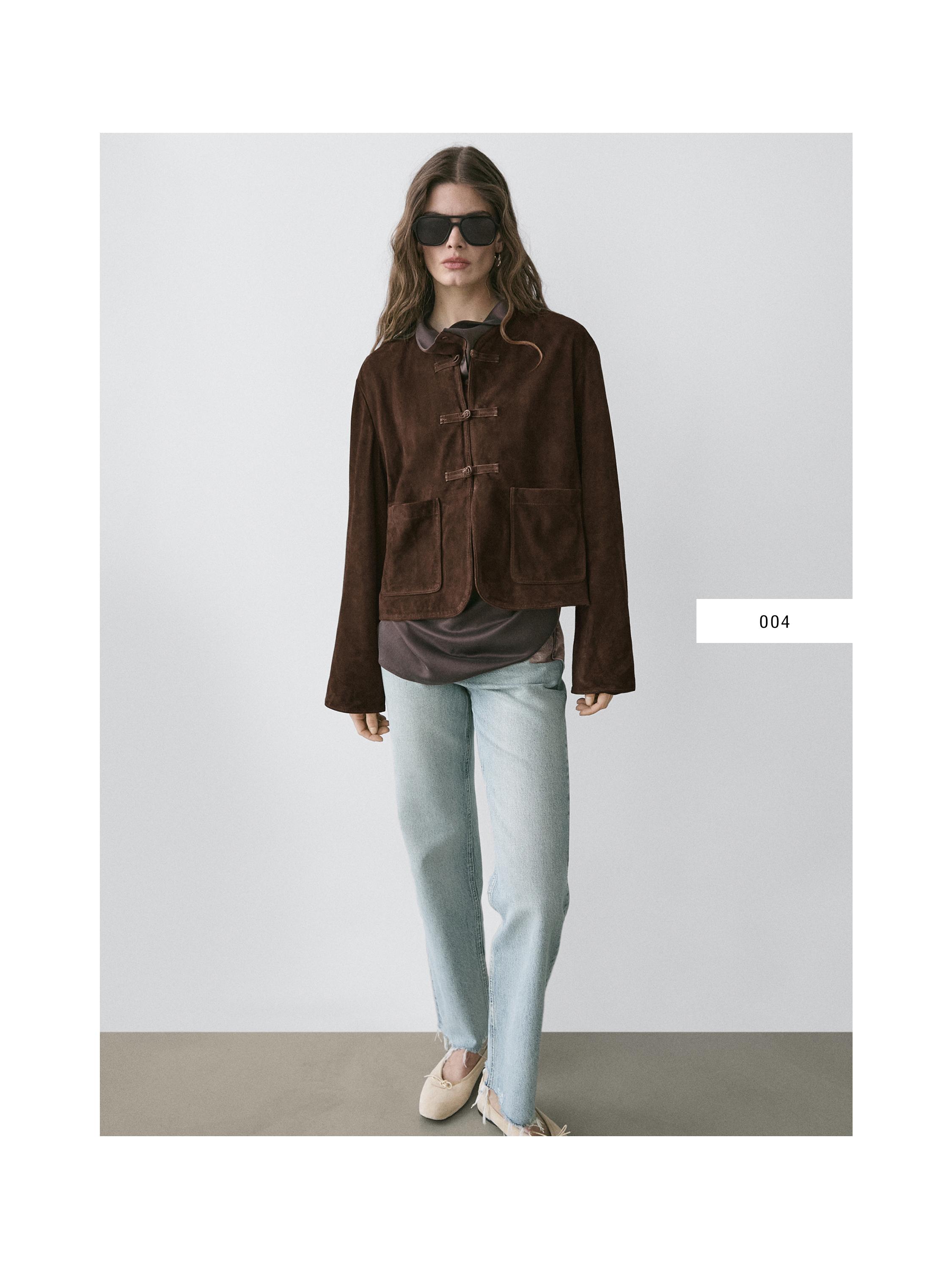 Straight-leg high-waist jeans — Light Blue