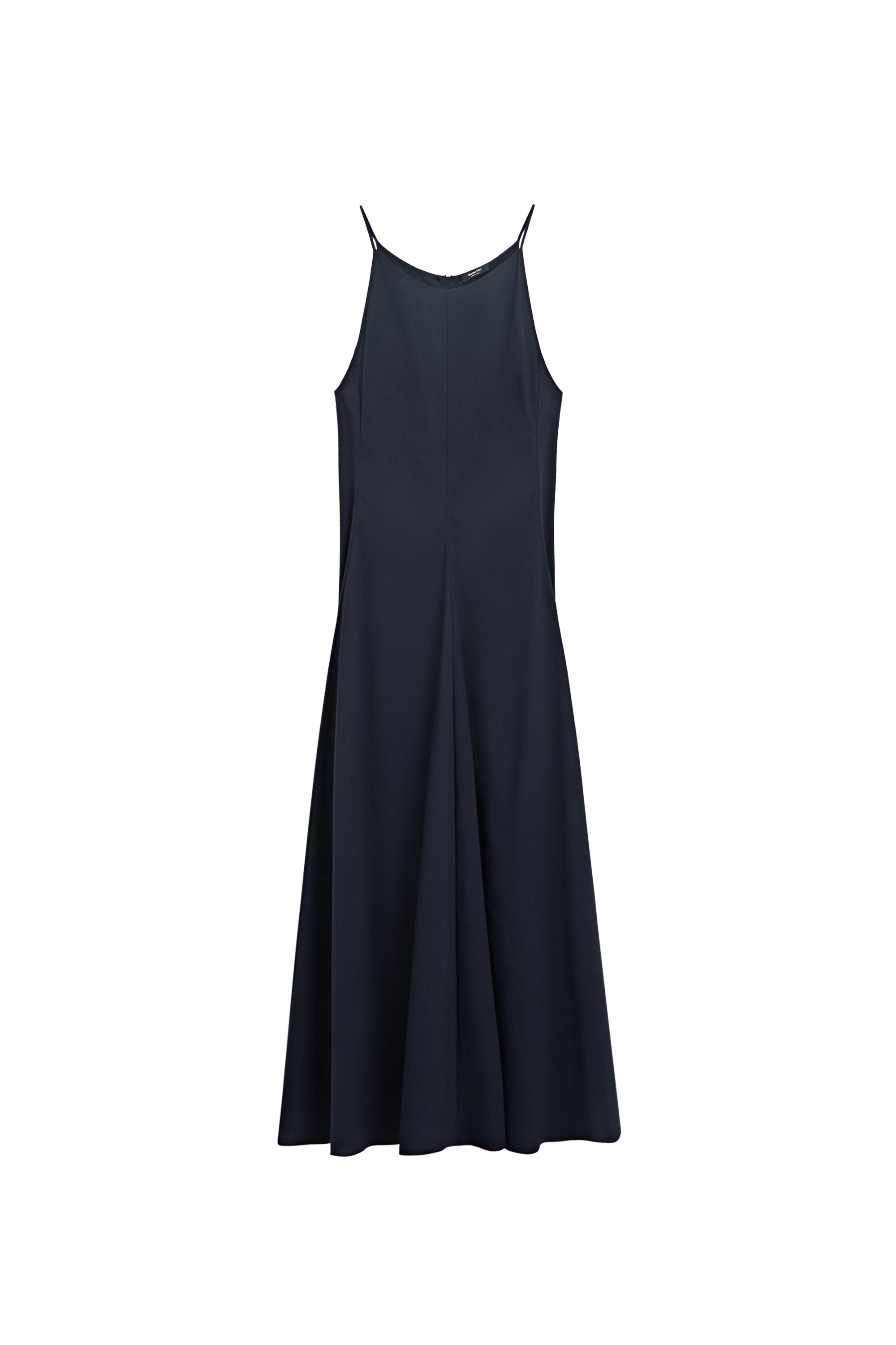 Massimo Dutti İnce askılı poplin elbise görsel 6