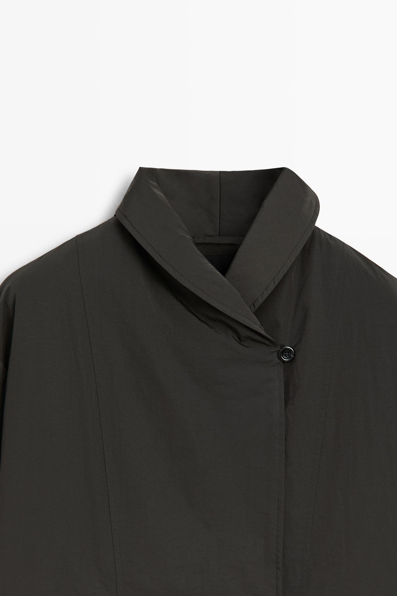 Long quilted parka — MOLE BROWN