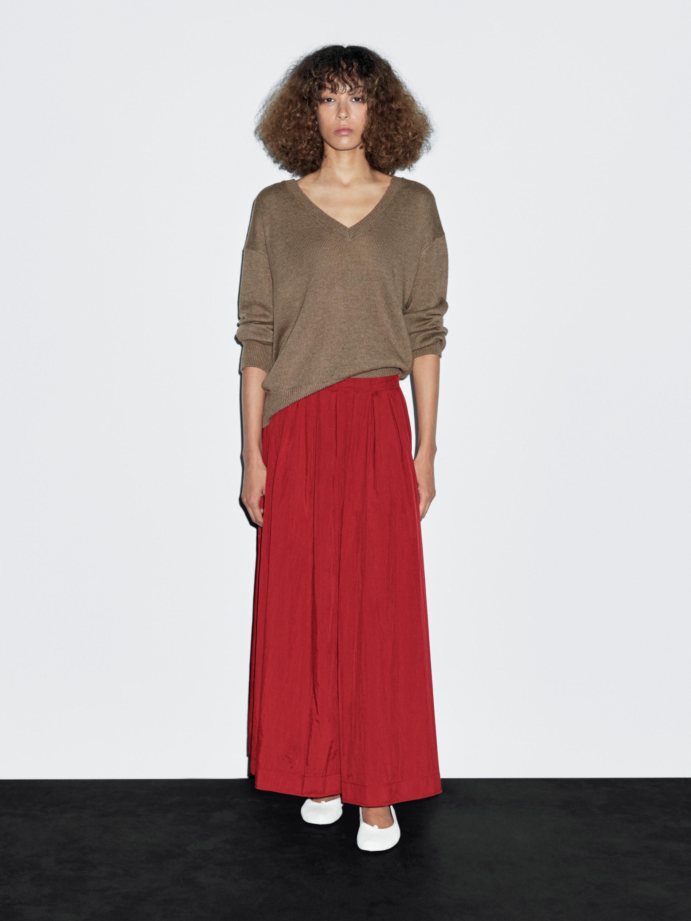 Falda larga técnica tablas