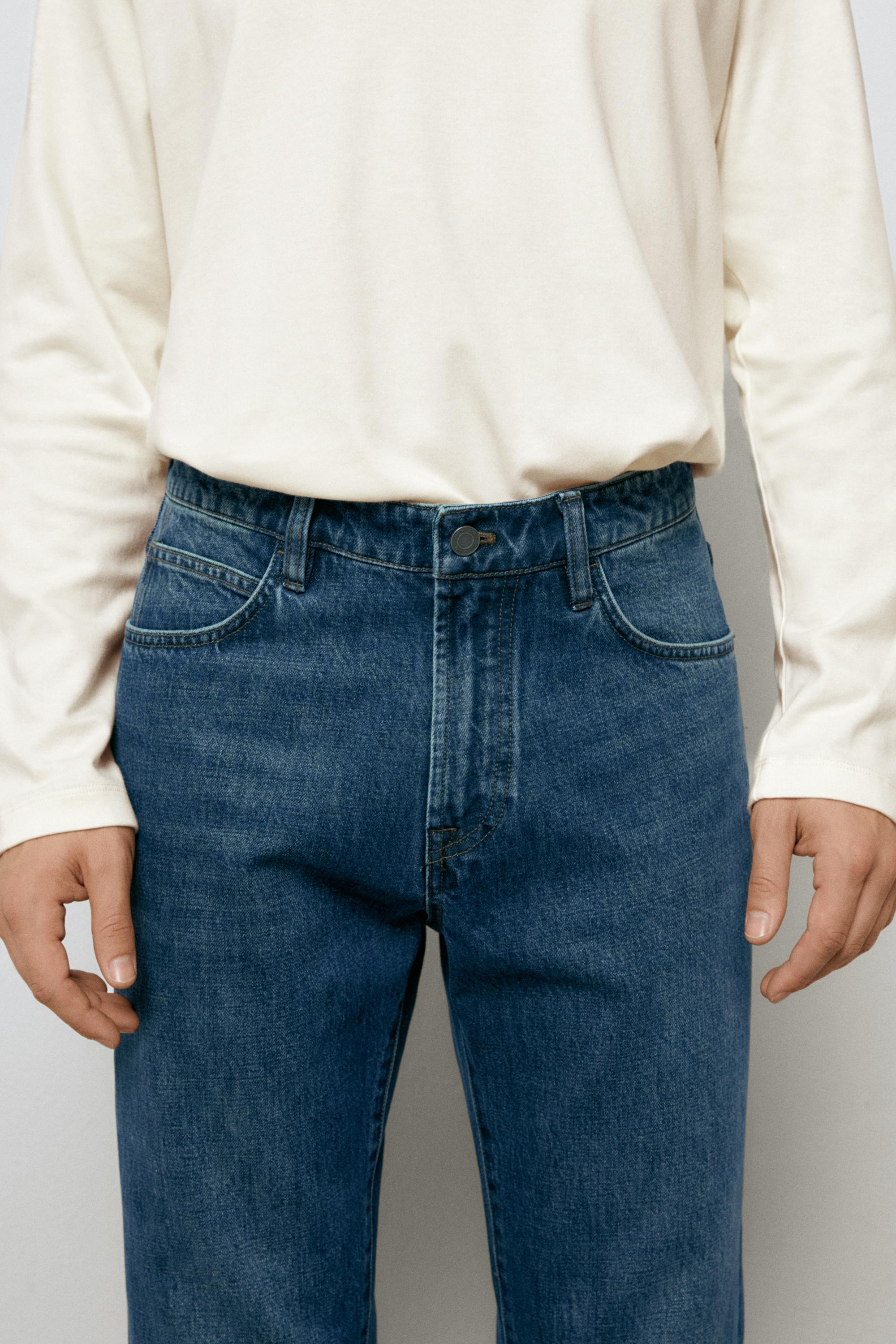 Tapered fit jeans — DARK BLUE