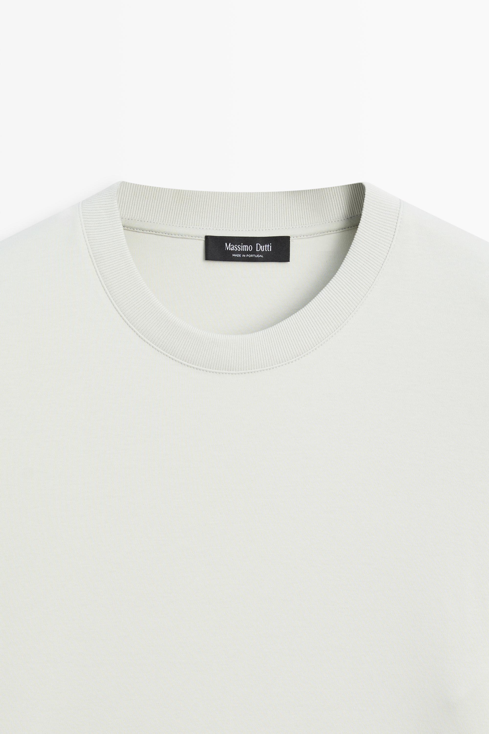100% cotton short sleeve T-shirt — FADED SKY BLUE