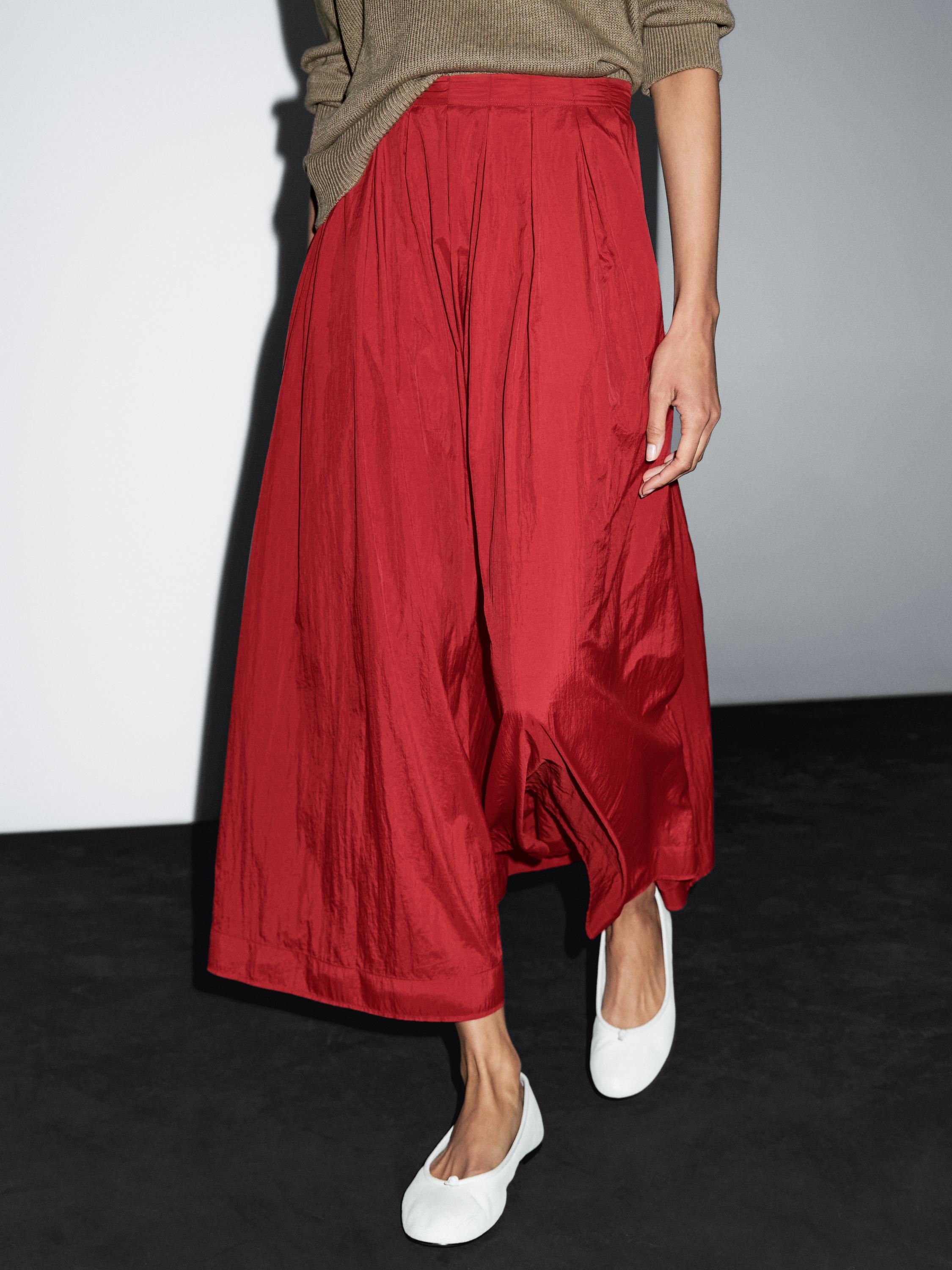 Falda larga técnica tablas