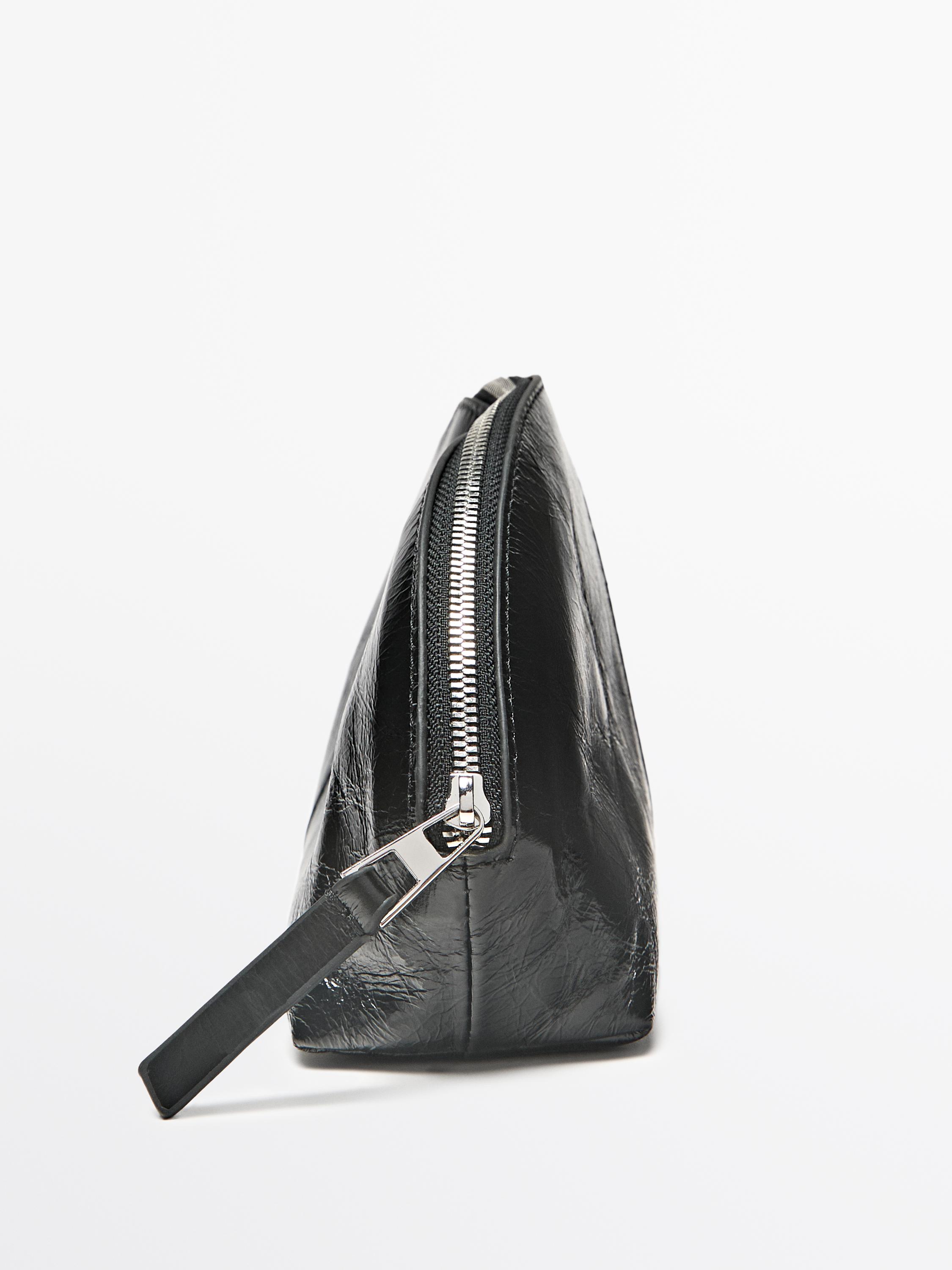 Nappa leather toiletry bag