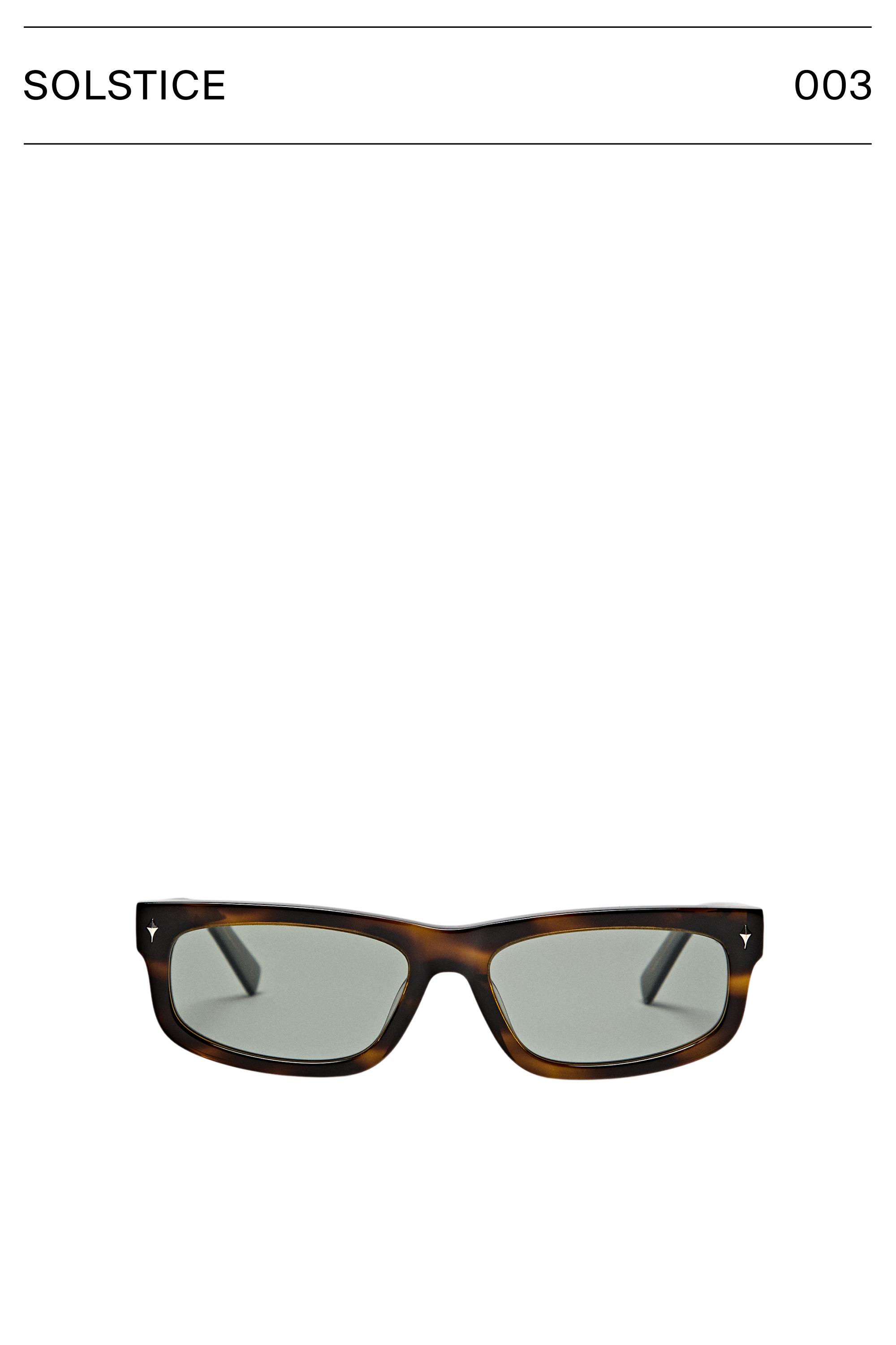 Narrow sunglasses — BROWN
