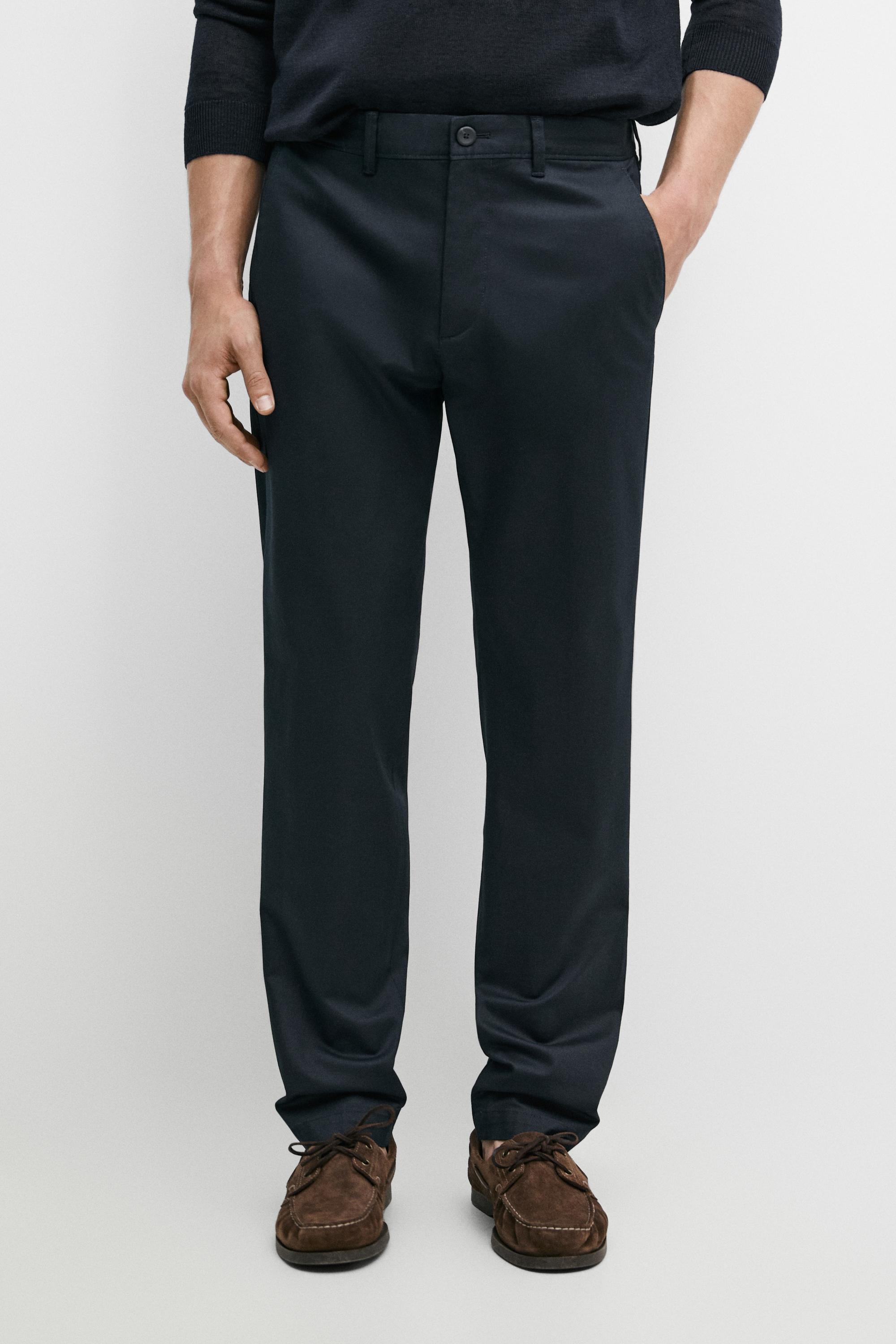 Slim-Fit-Hose aus Baumwollmischgewebe