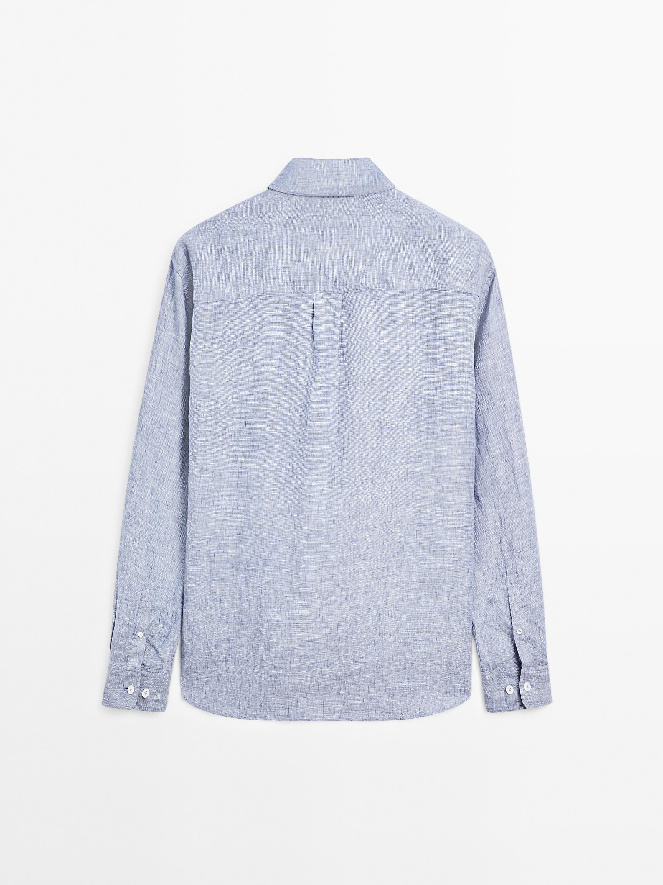 100% linen regular fit shirt