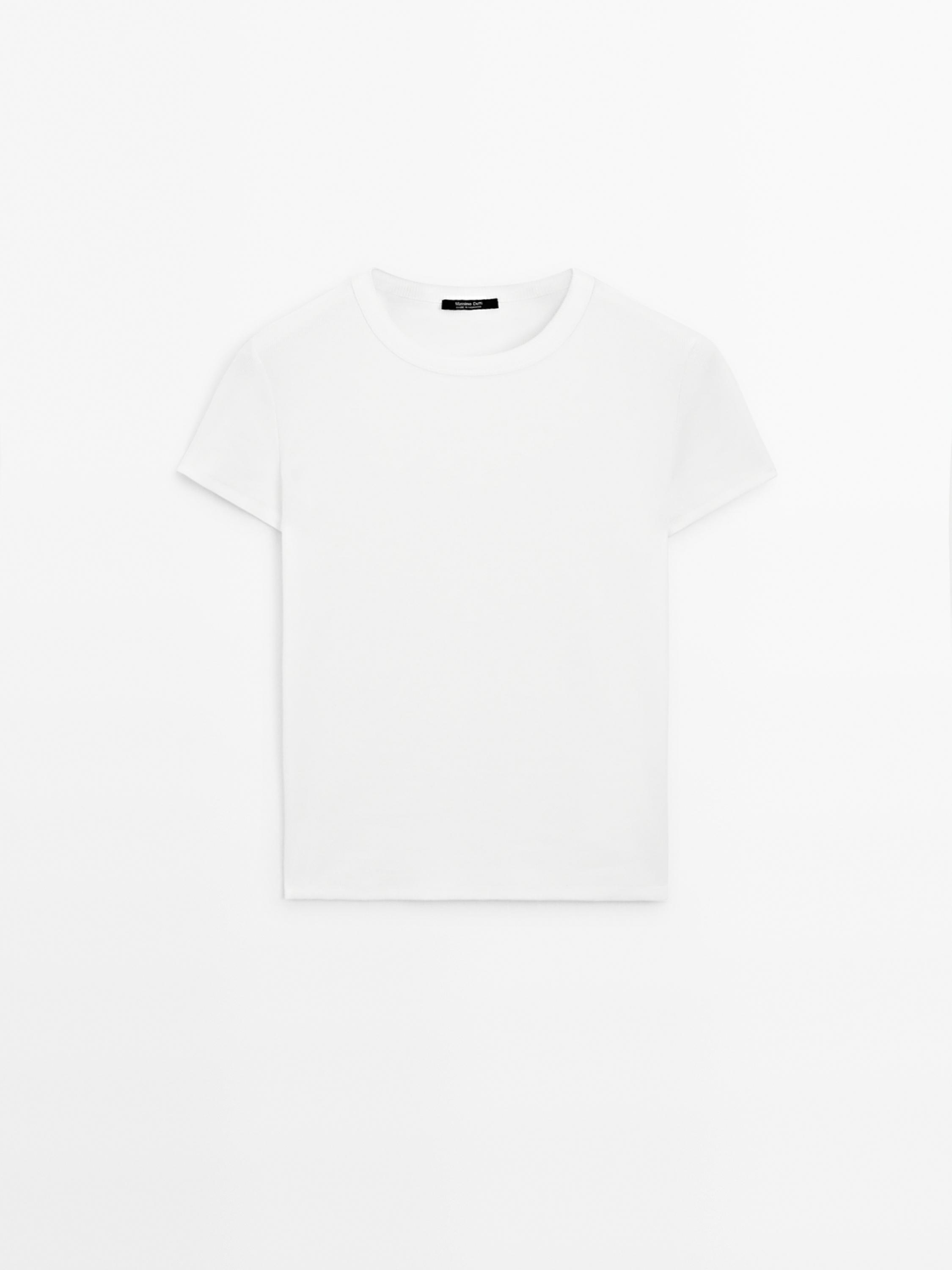 Cotton blend short sleeve t-shirt