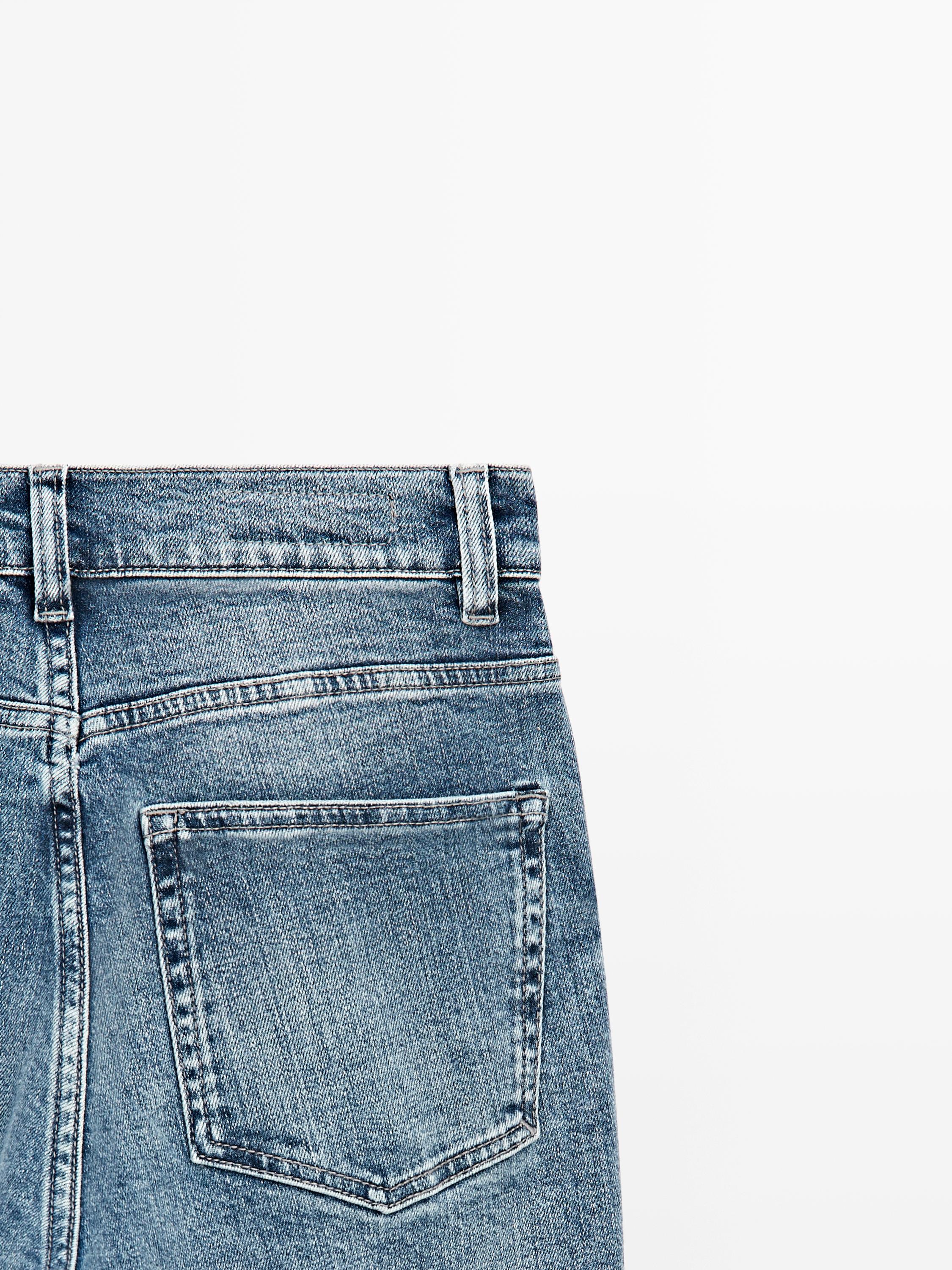 Skinny flare fit jeans — MEDIUM BLUE
