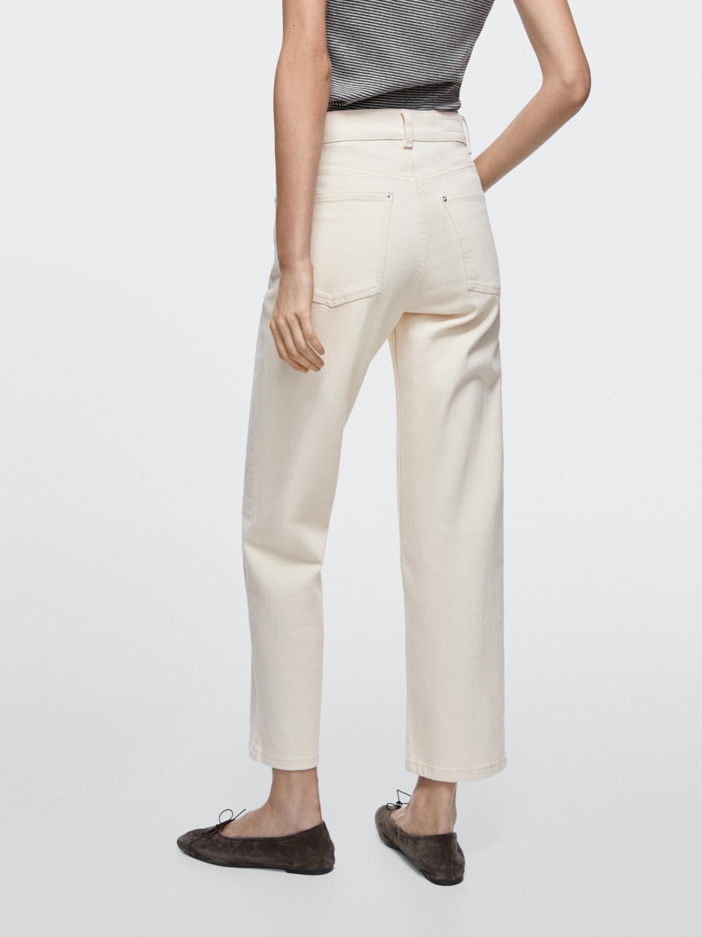Mid-rise straight-leg jeans — CREAM
