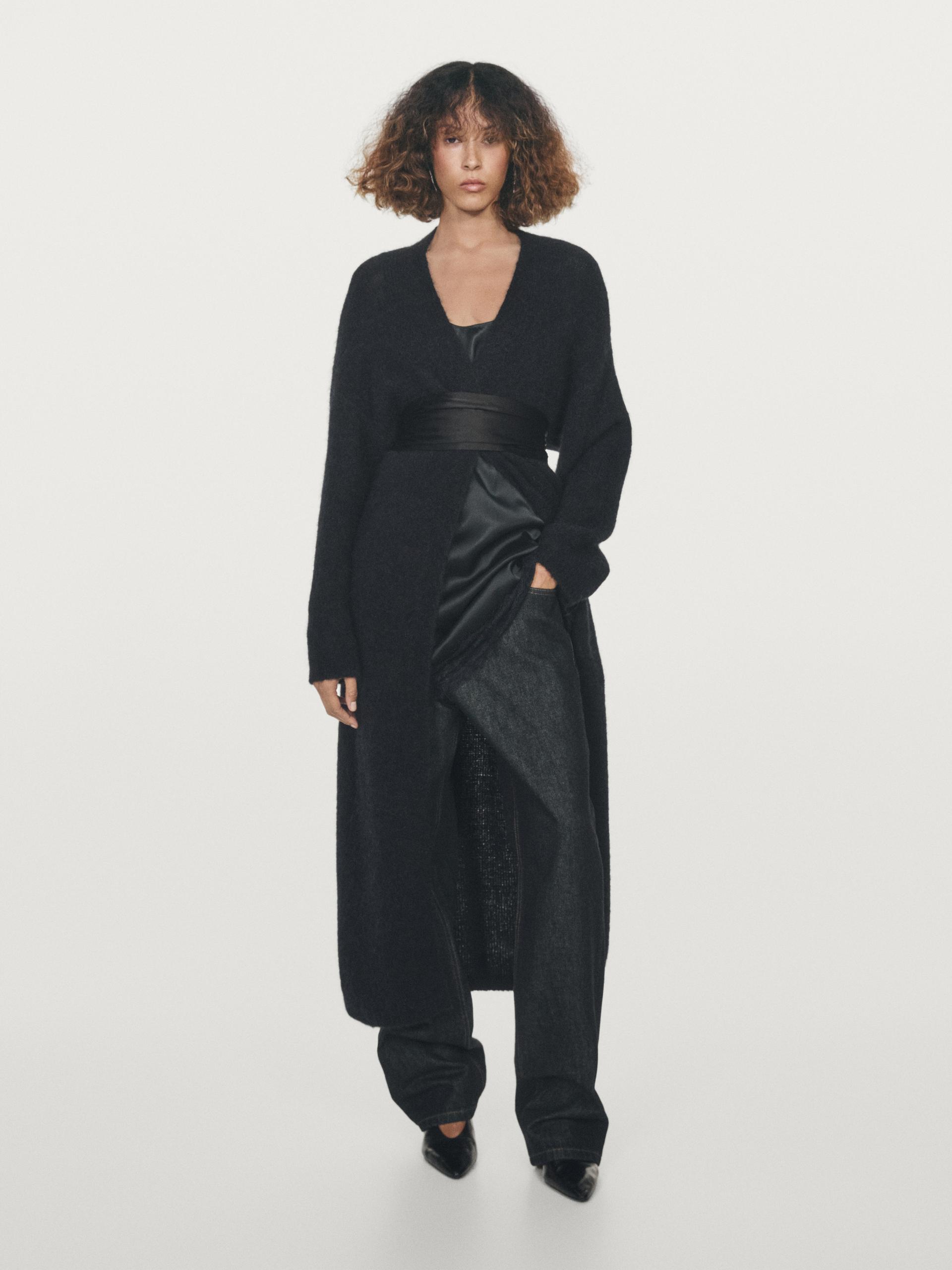 Cintura A Fusciacca 100% Seta - Nero - 01 - Massimo Dutti - Femminile