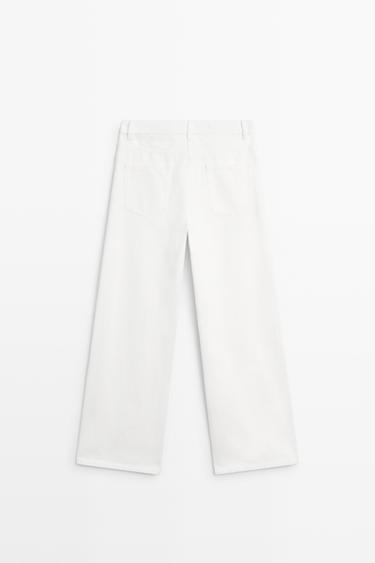High-waist wide-leg jeans — Off white 6