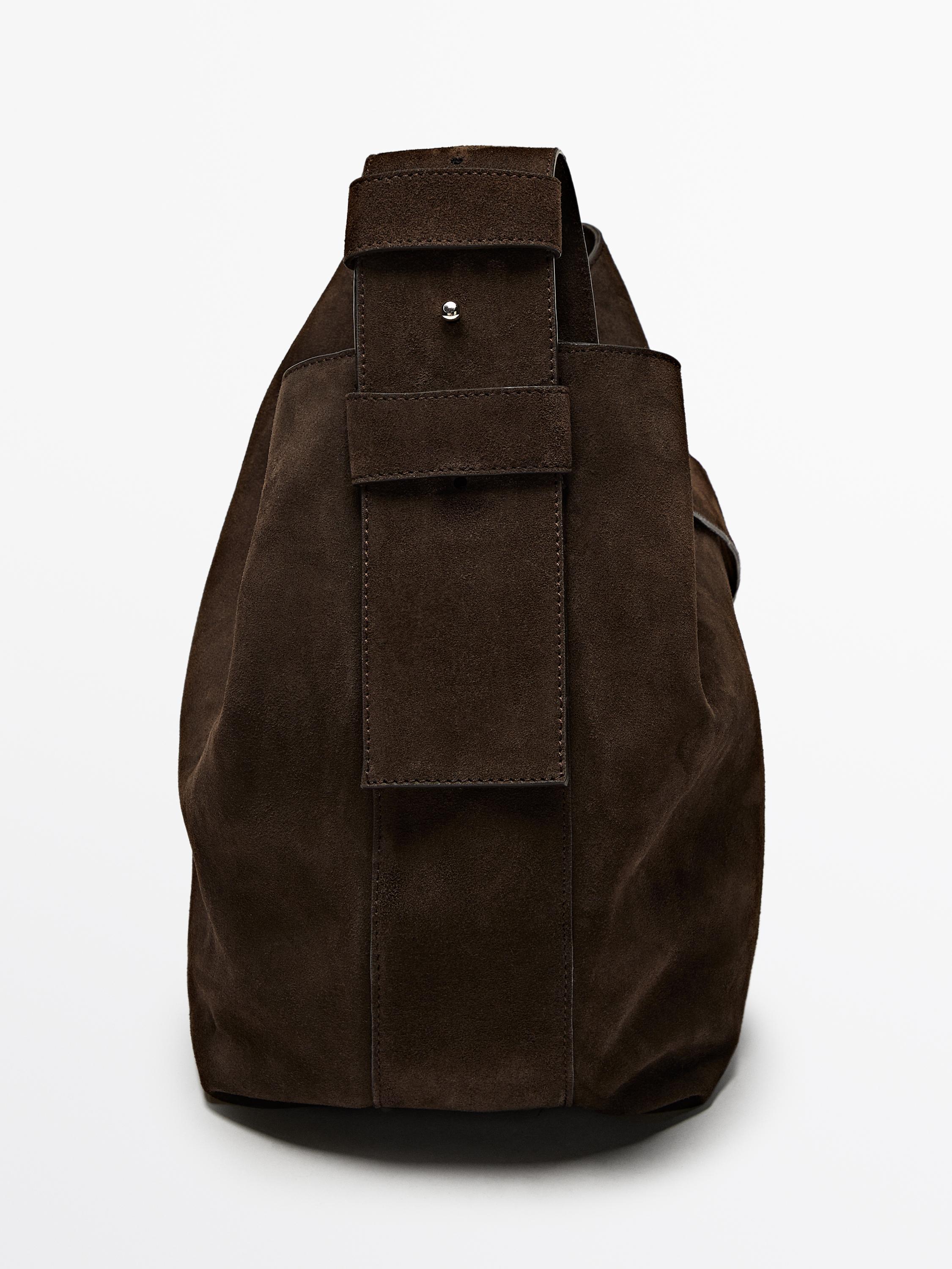 Bolso piel serraje