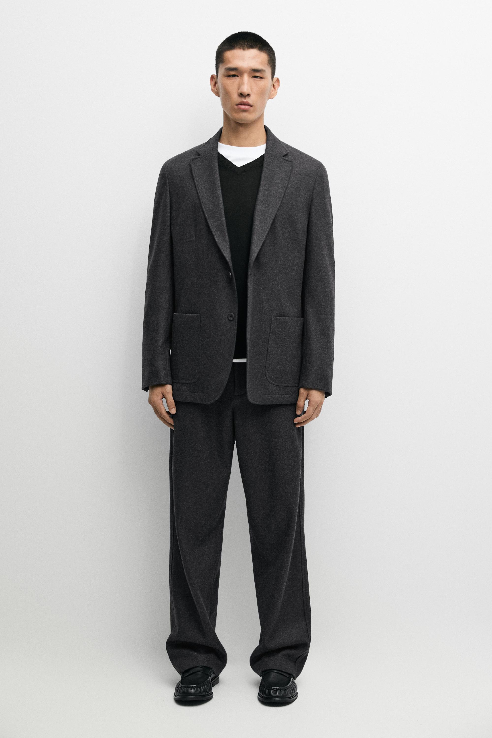 100% wool total look pants