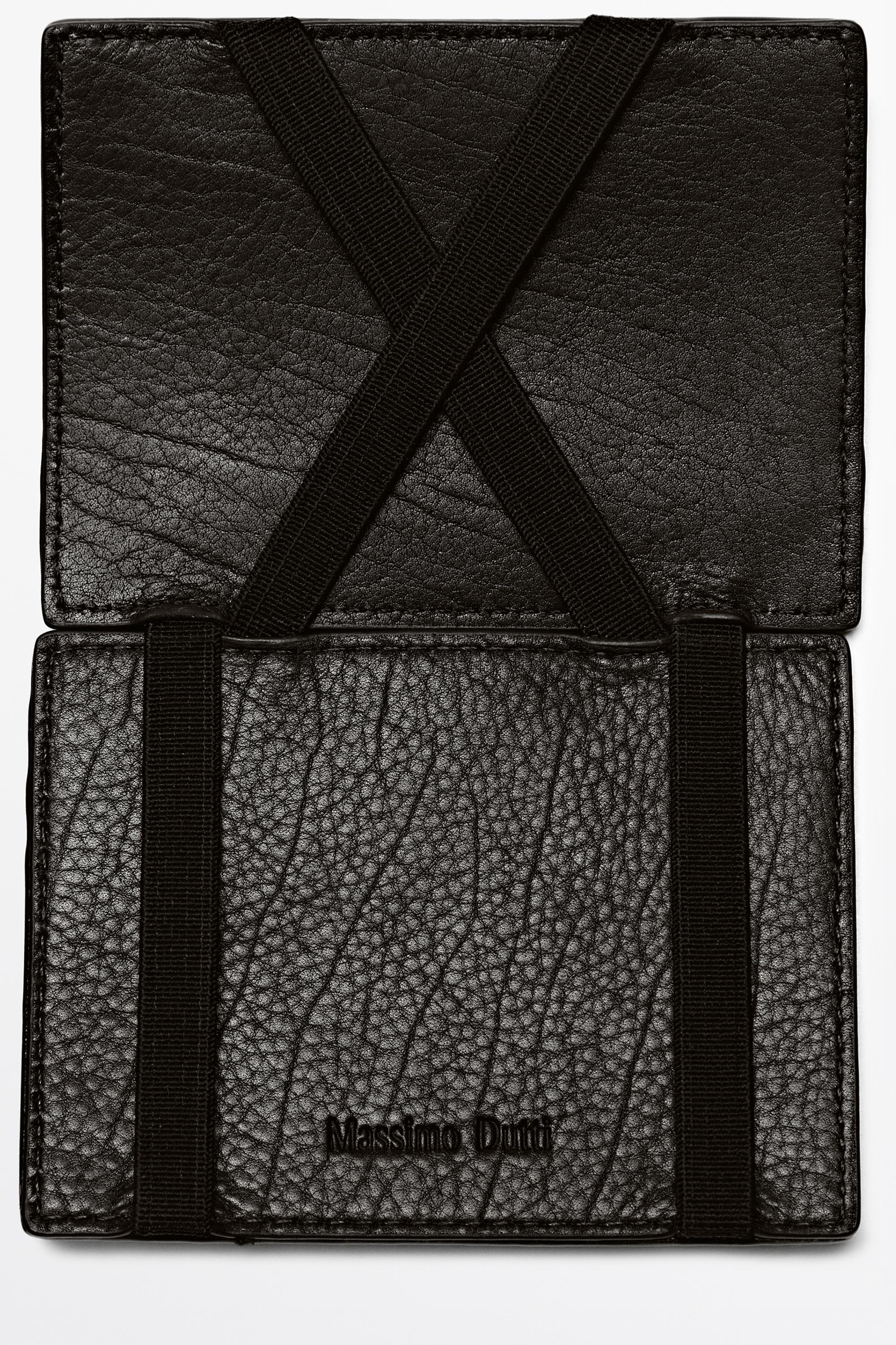 Massimo Dutti Napa deri sihirli cüzdan görsel 8