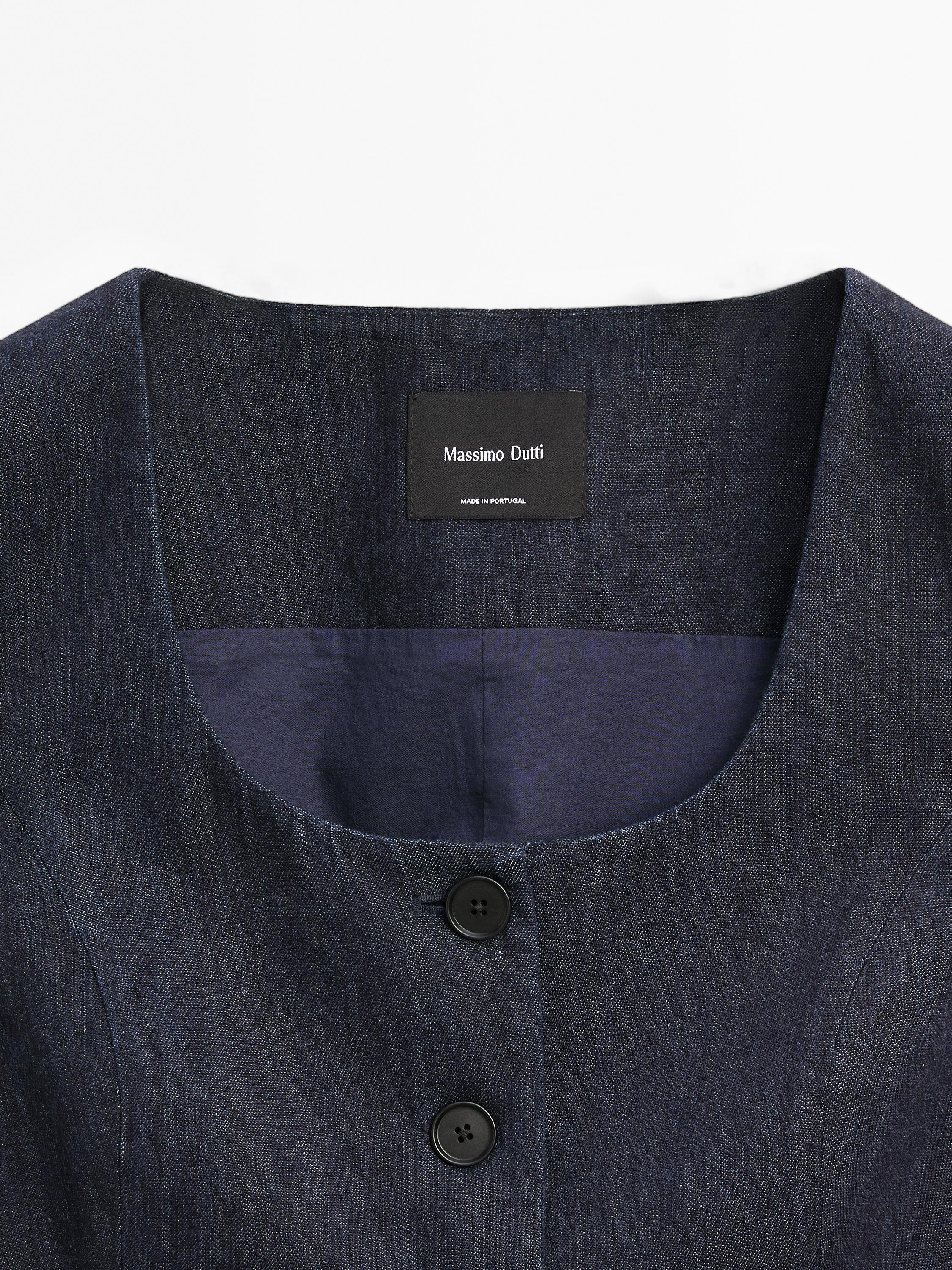 100% cotton denim waistcoat