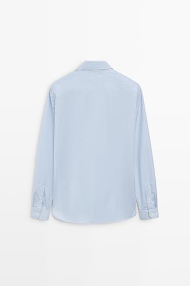 Slim fit striped tailored fit shirt — SKY BLUE 6