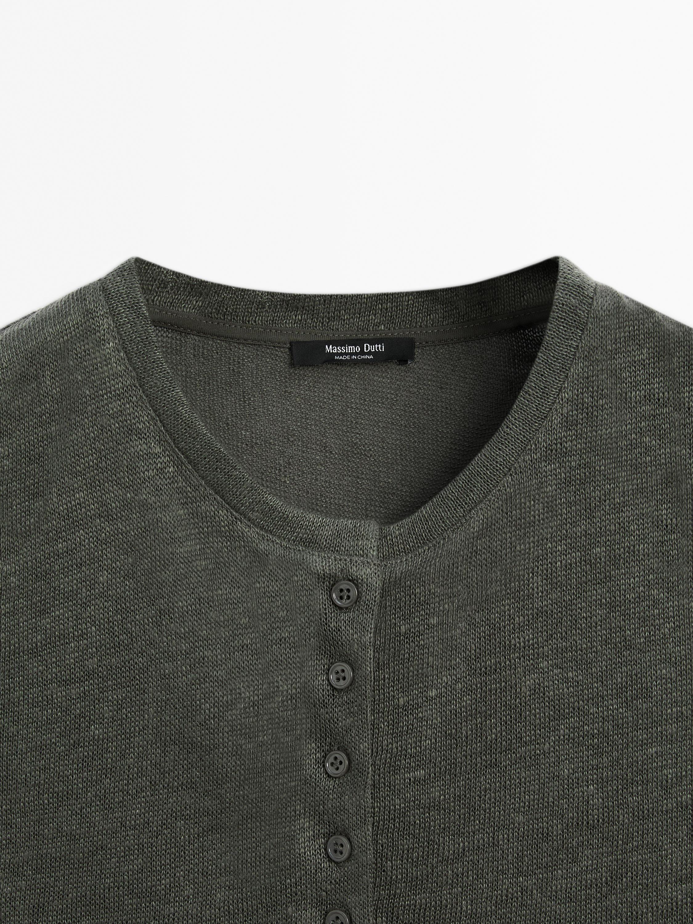 100% linen knit vest
