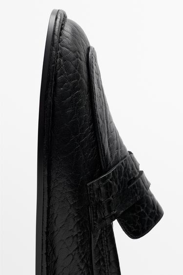 Soft leather loafer — BLACK 5