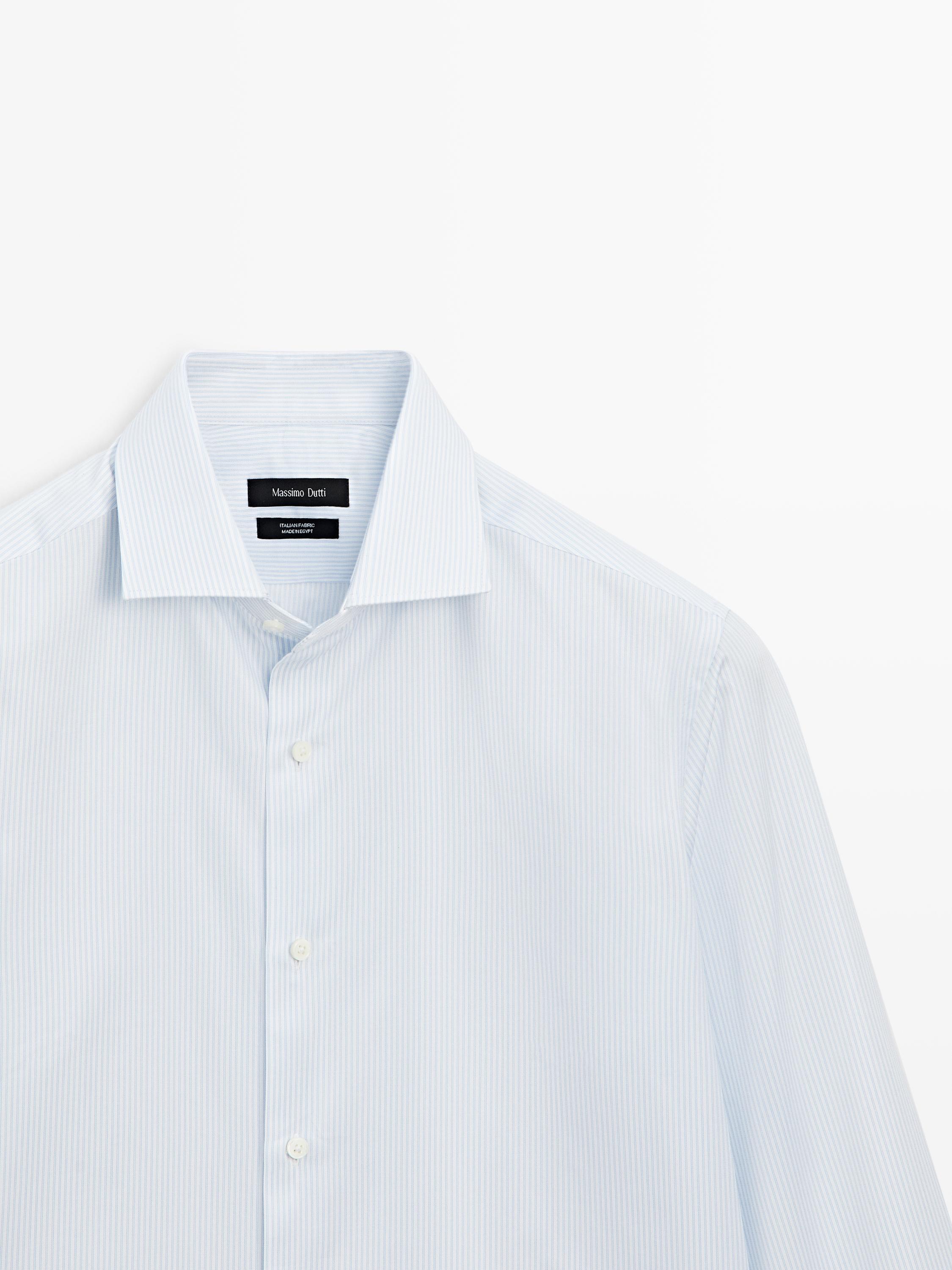 Hemd aus 100 % Baumwolle mit Doppelstreifen