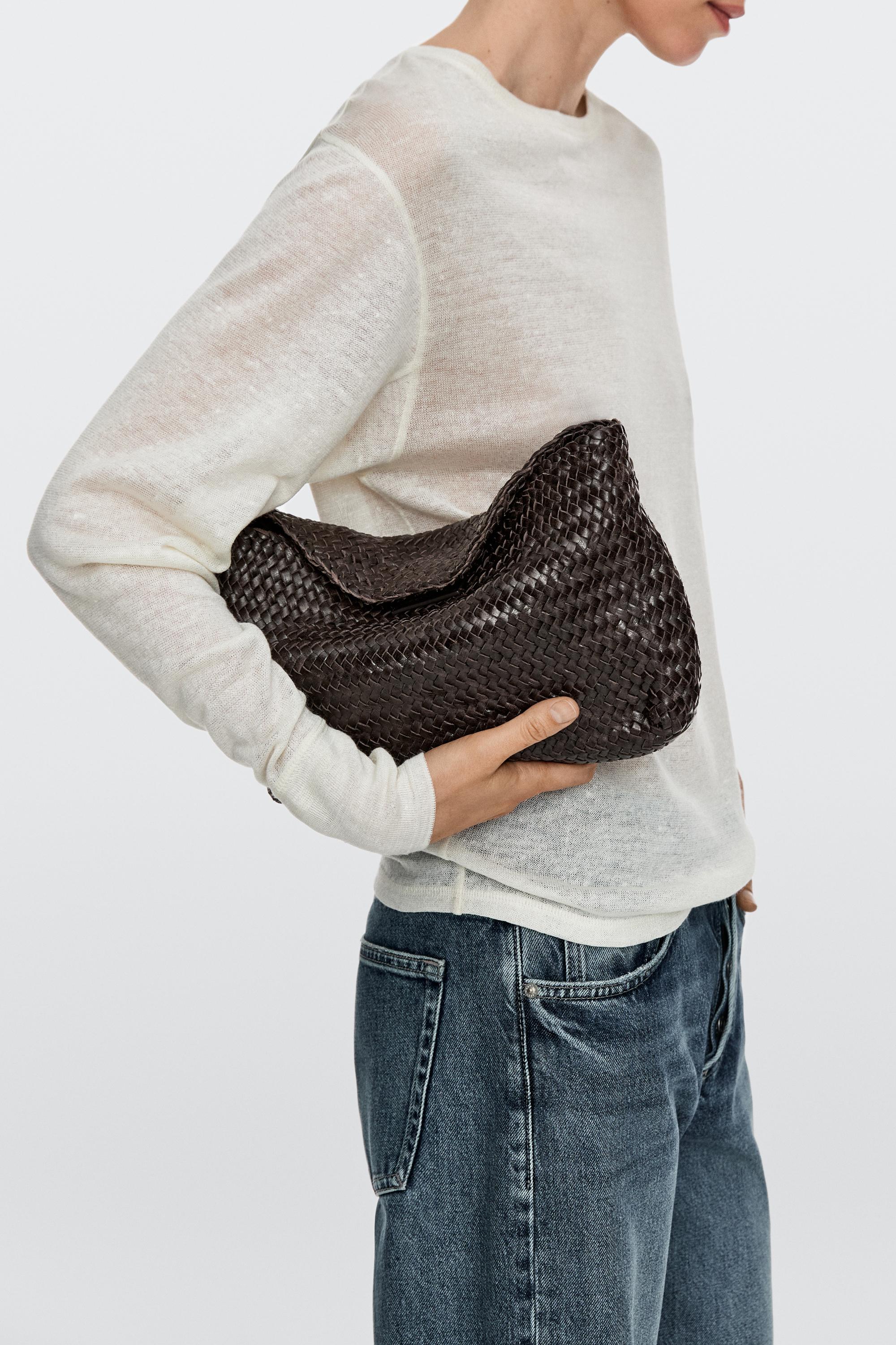 Bolso piel napa trenzado