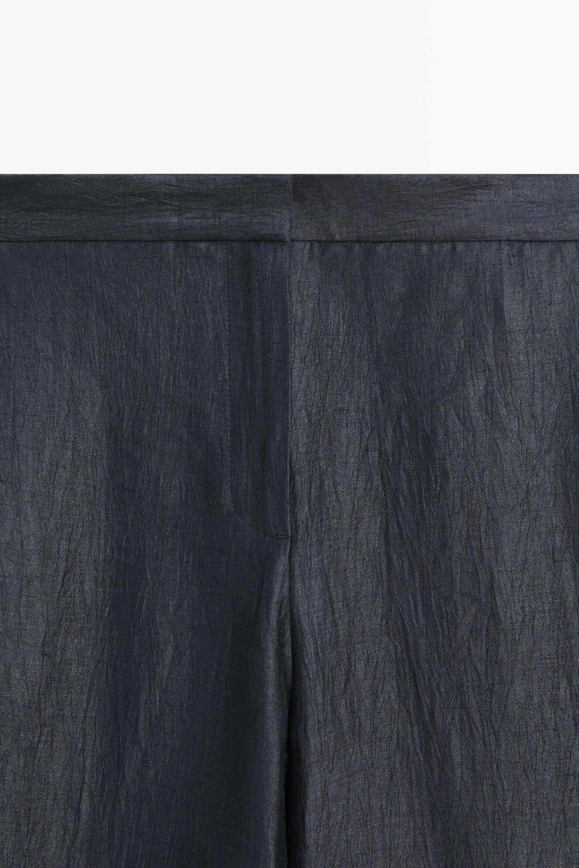 Trousers with gathered hems — Dark Blue