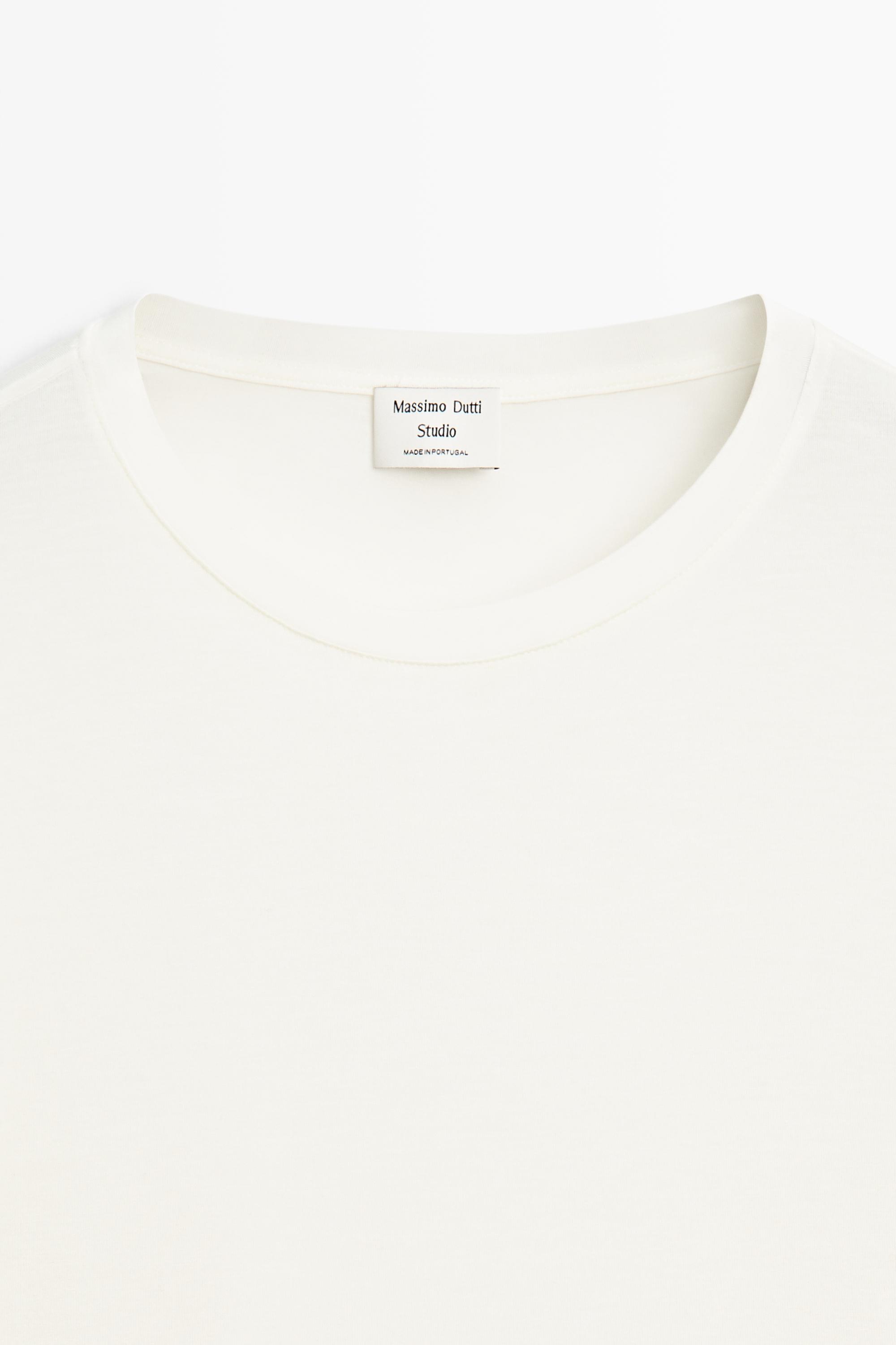 Short sleeve T-shirt - STUDIO — CREAM