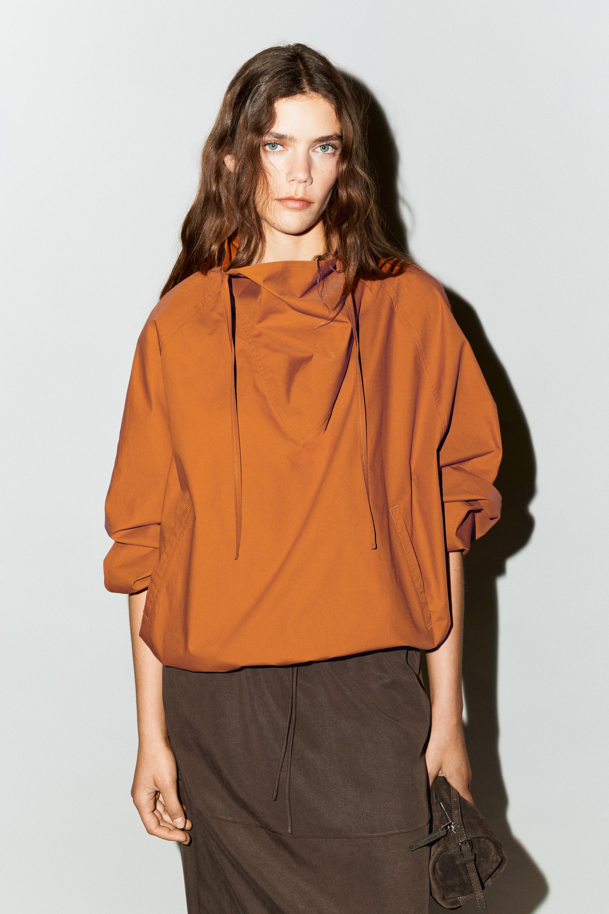 Flowy elasticated sweatshirt