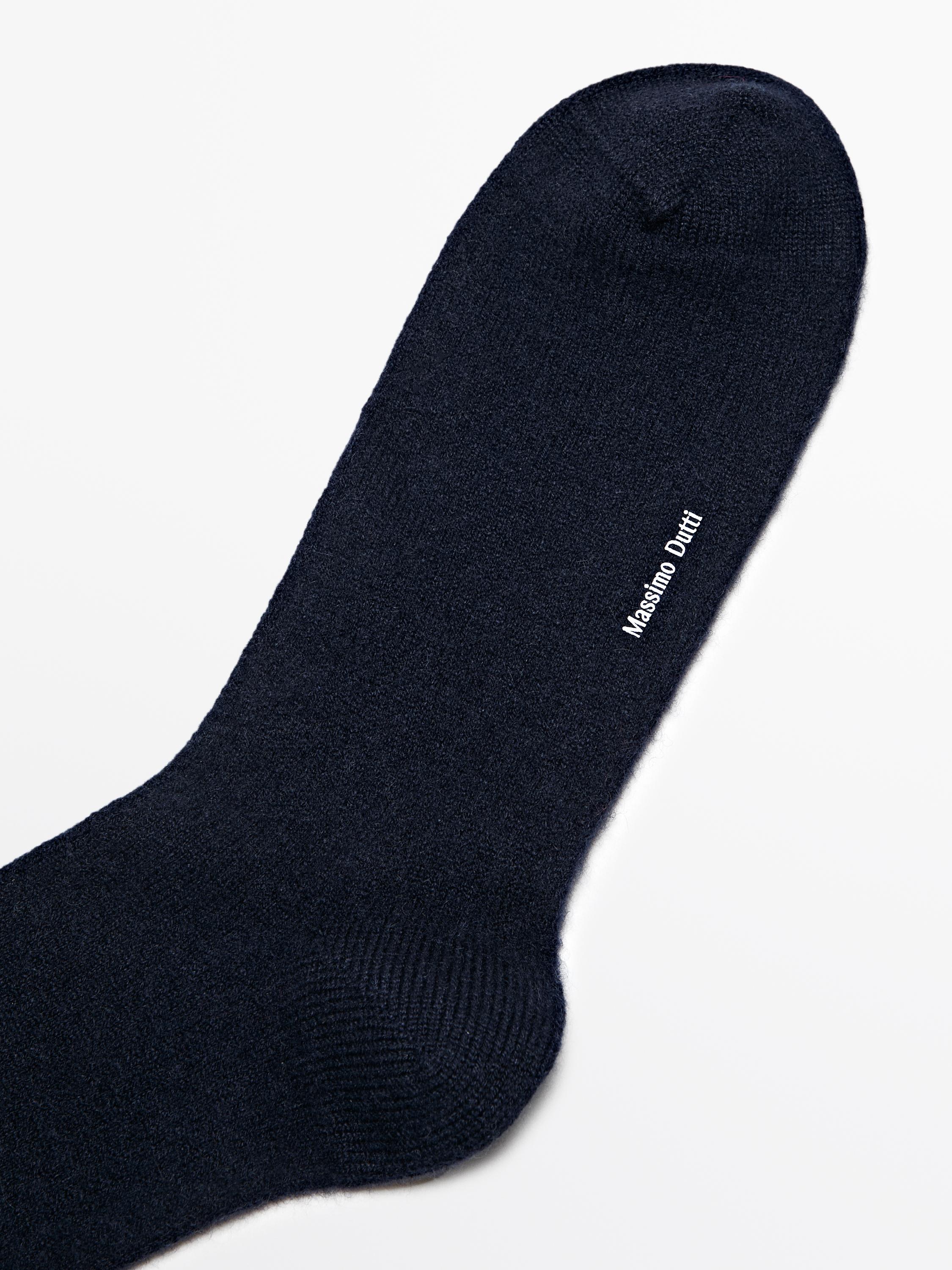 Cashmere blend knit socks