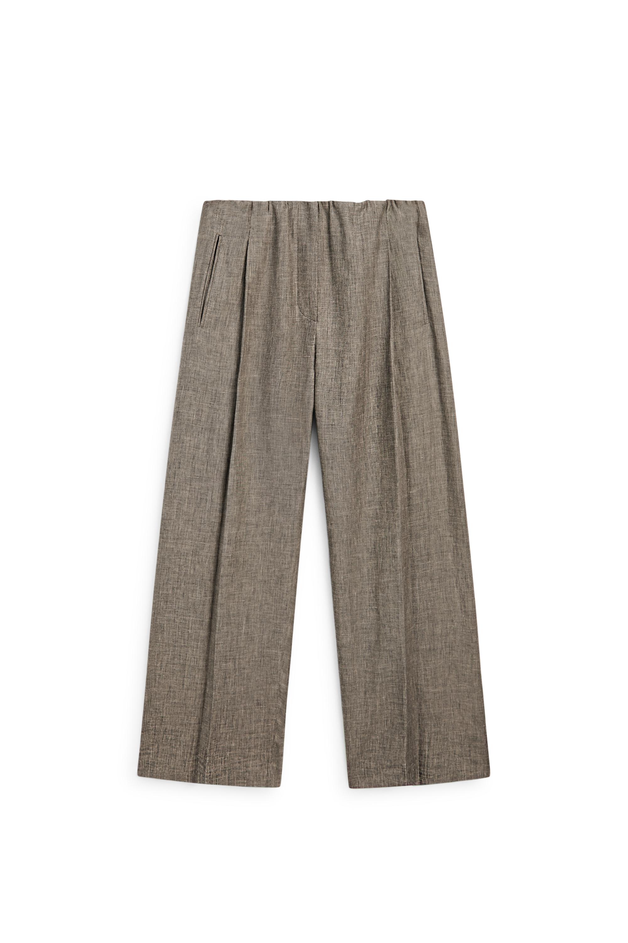 Flecked detail pants - STUDIO — GREENISH