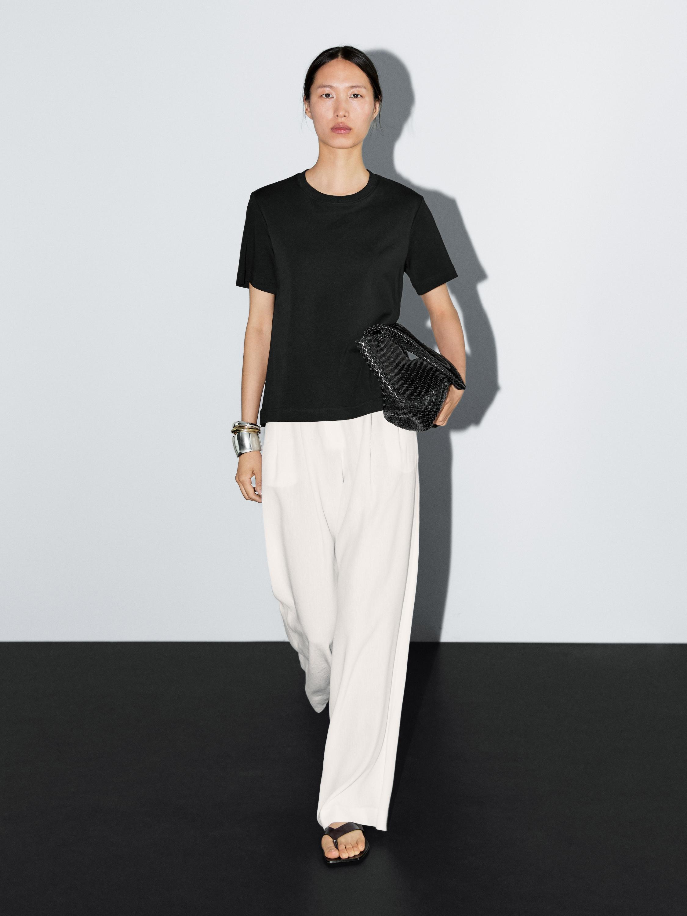 Short sleeve interlock T-shirt — BLACK