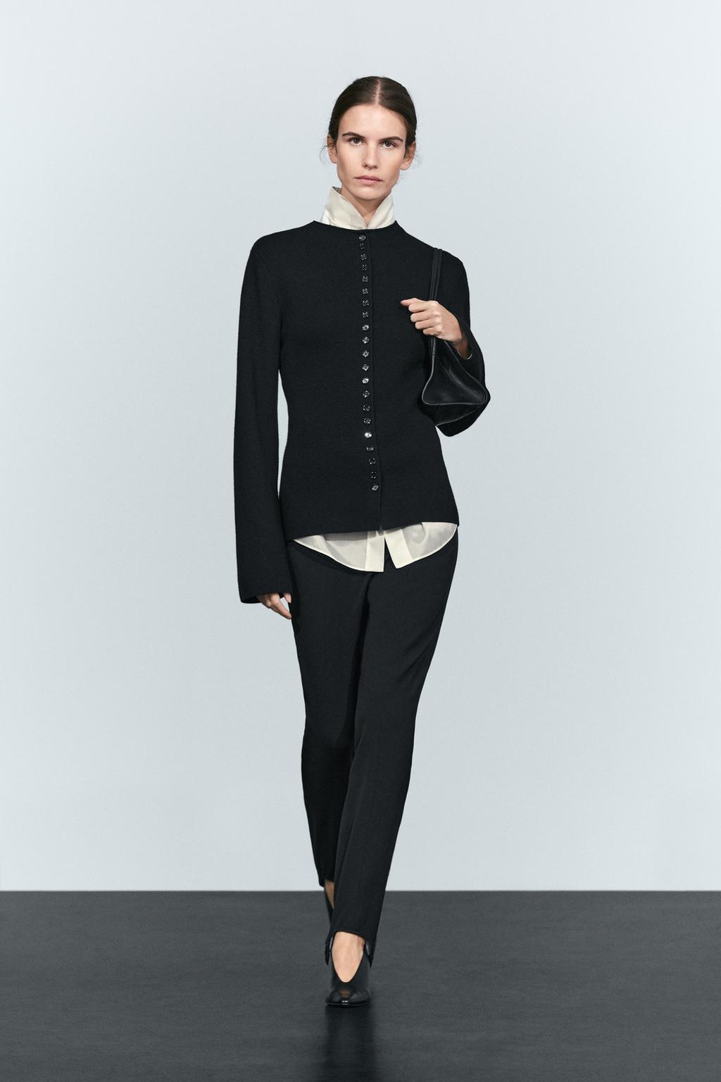 Multi-button knit cardigan