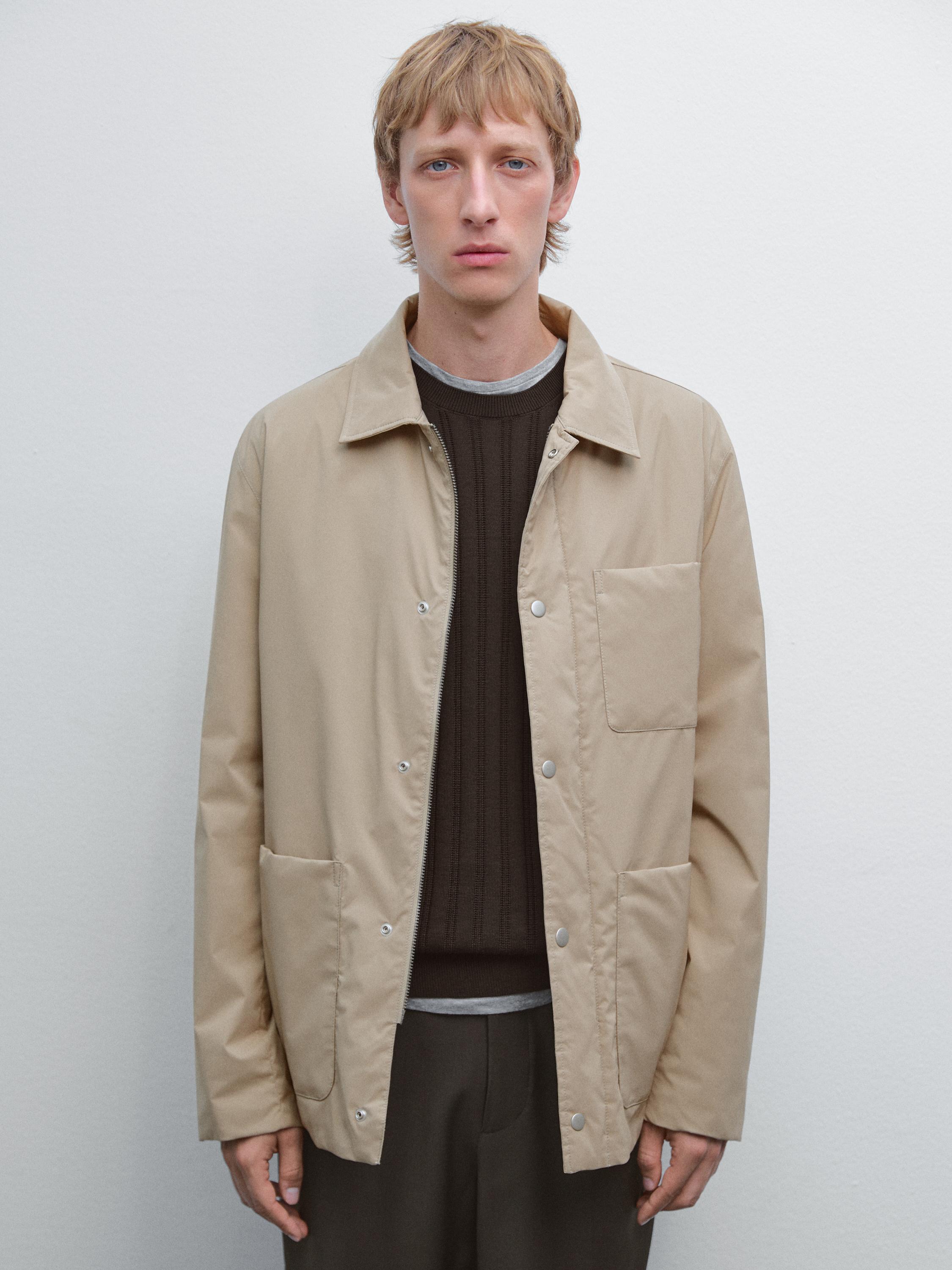 Water-repellent technical jacket